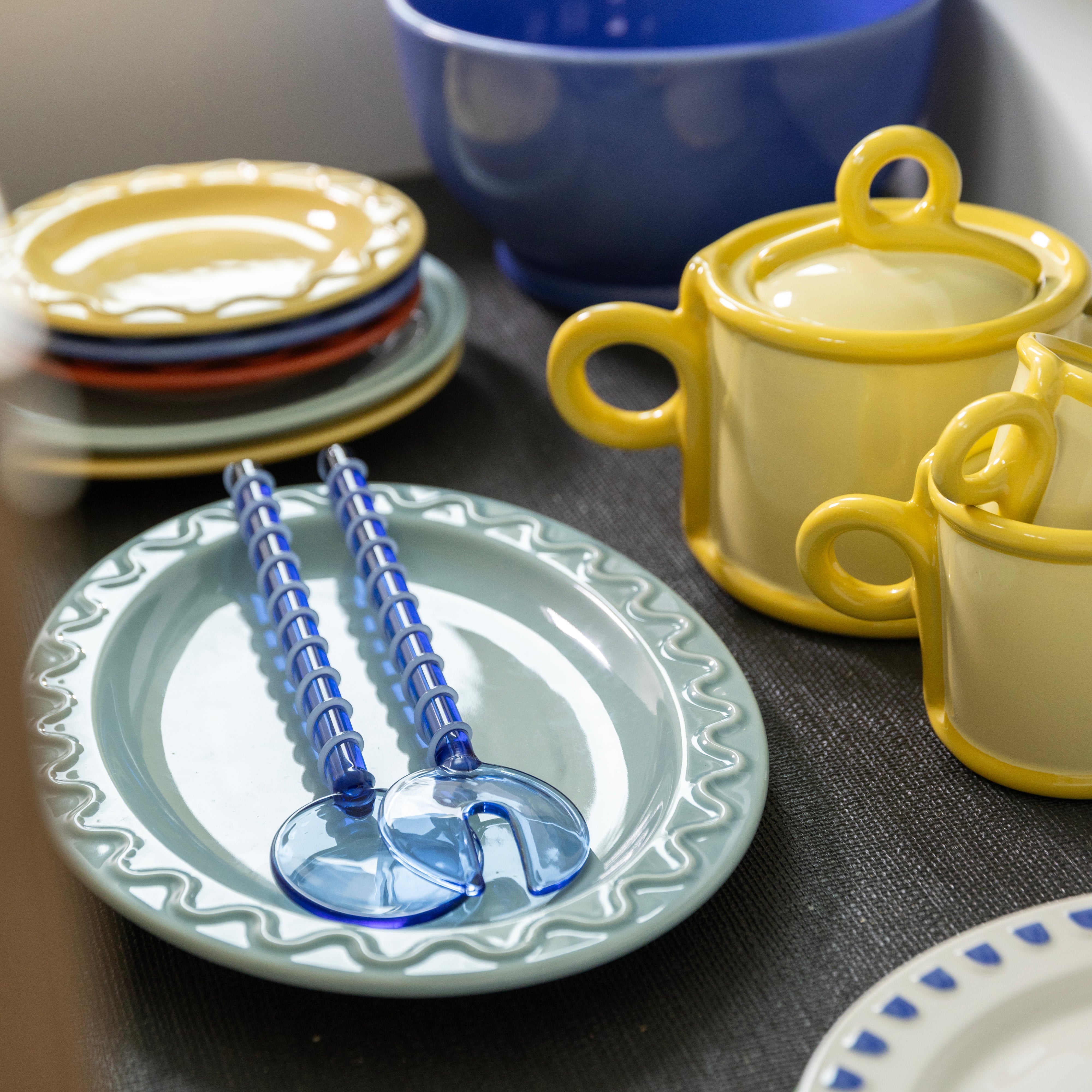 Sztućce do sałaty SLING różowy