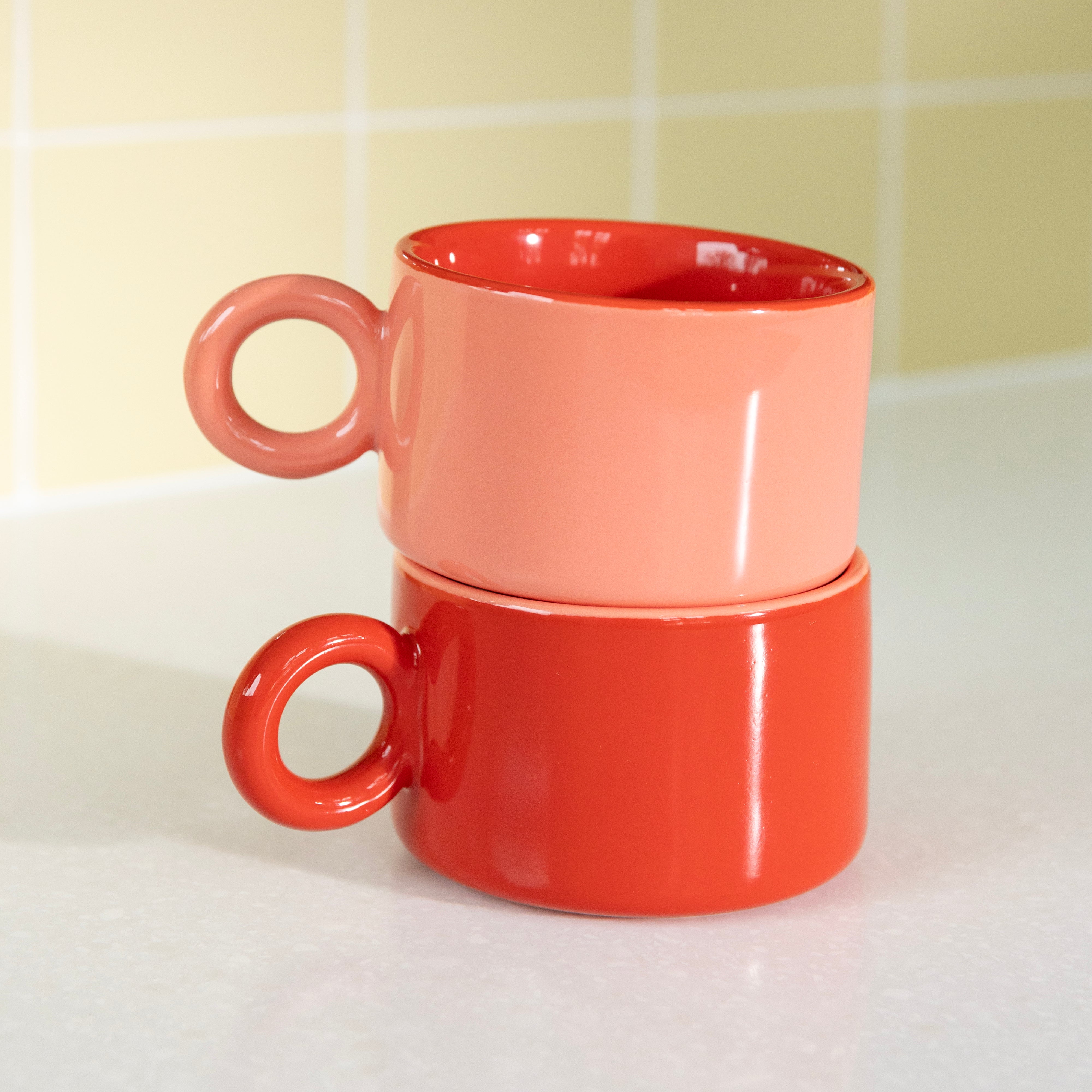 CHIQUITO Cup Set Red Porcelain
