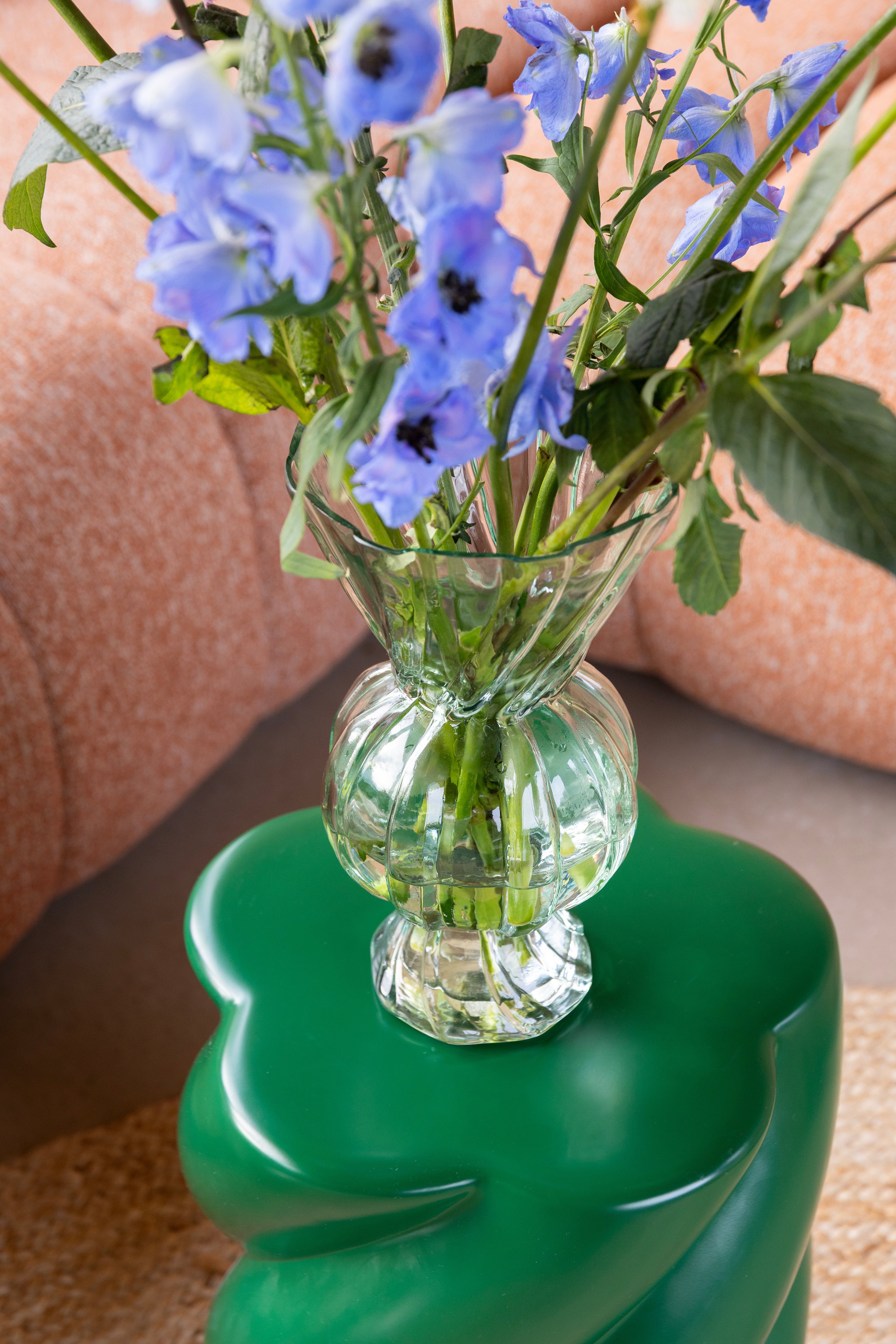 Wazon RHOMBIC zielone szkło