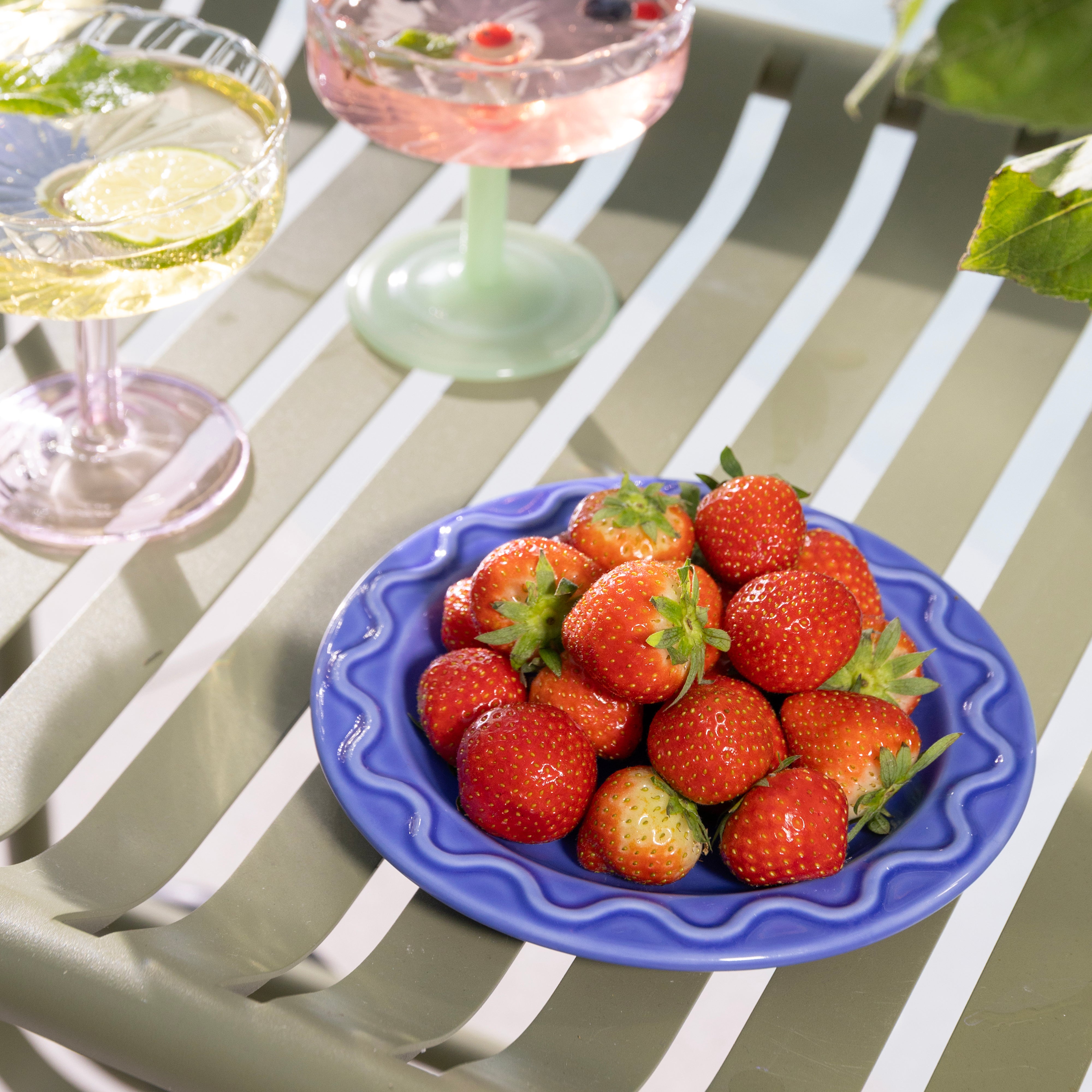 Set of Glass Goblets TWIRL Pink