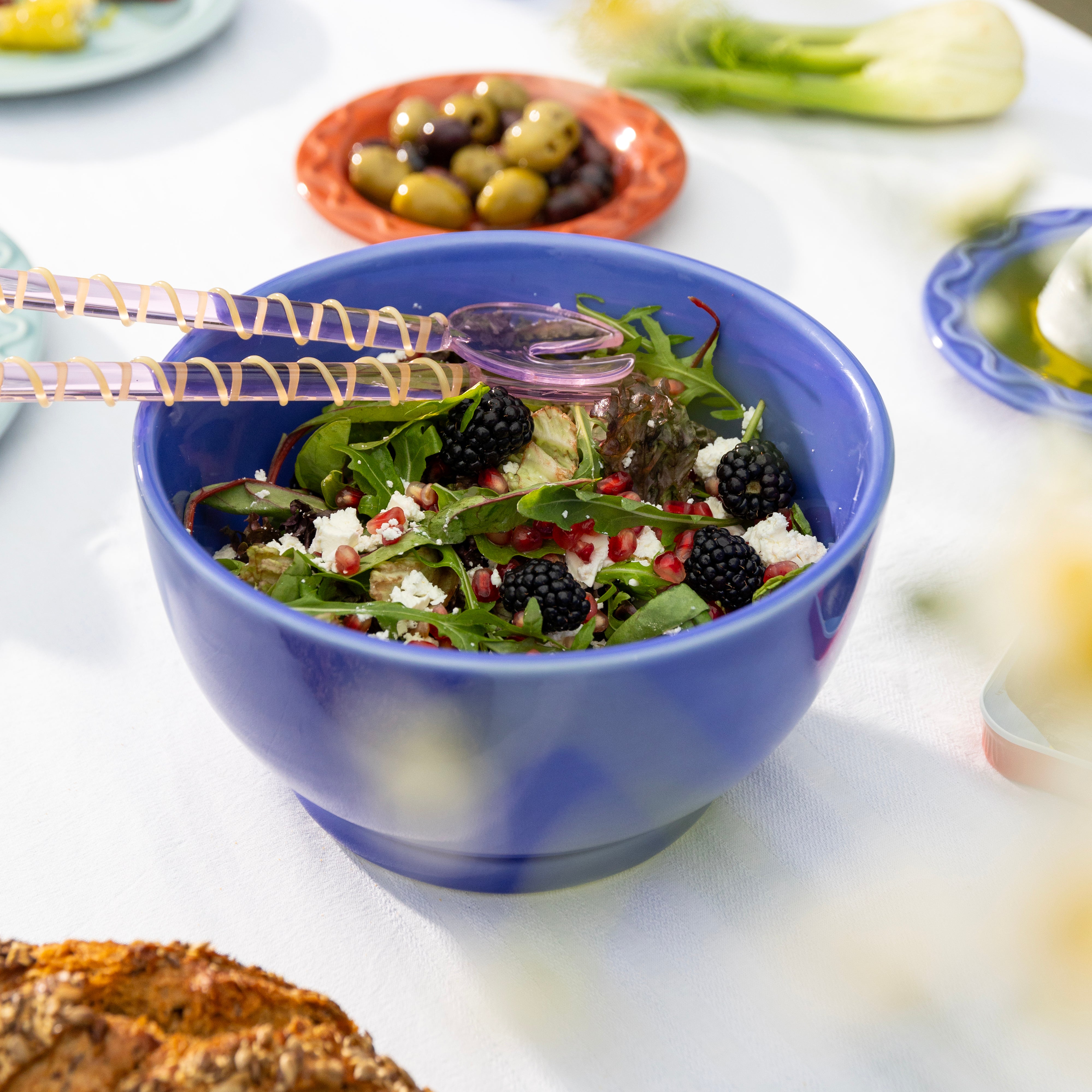 Miska MOCHI niebieska porcelana