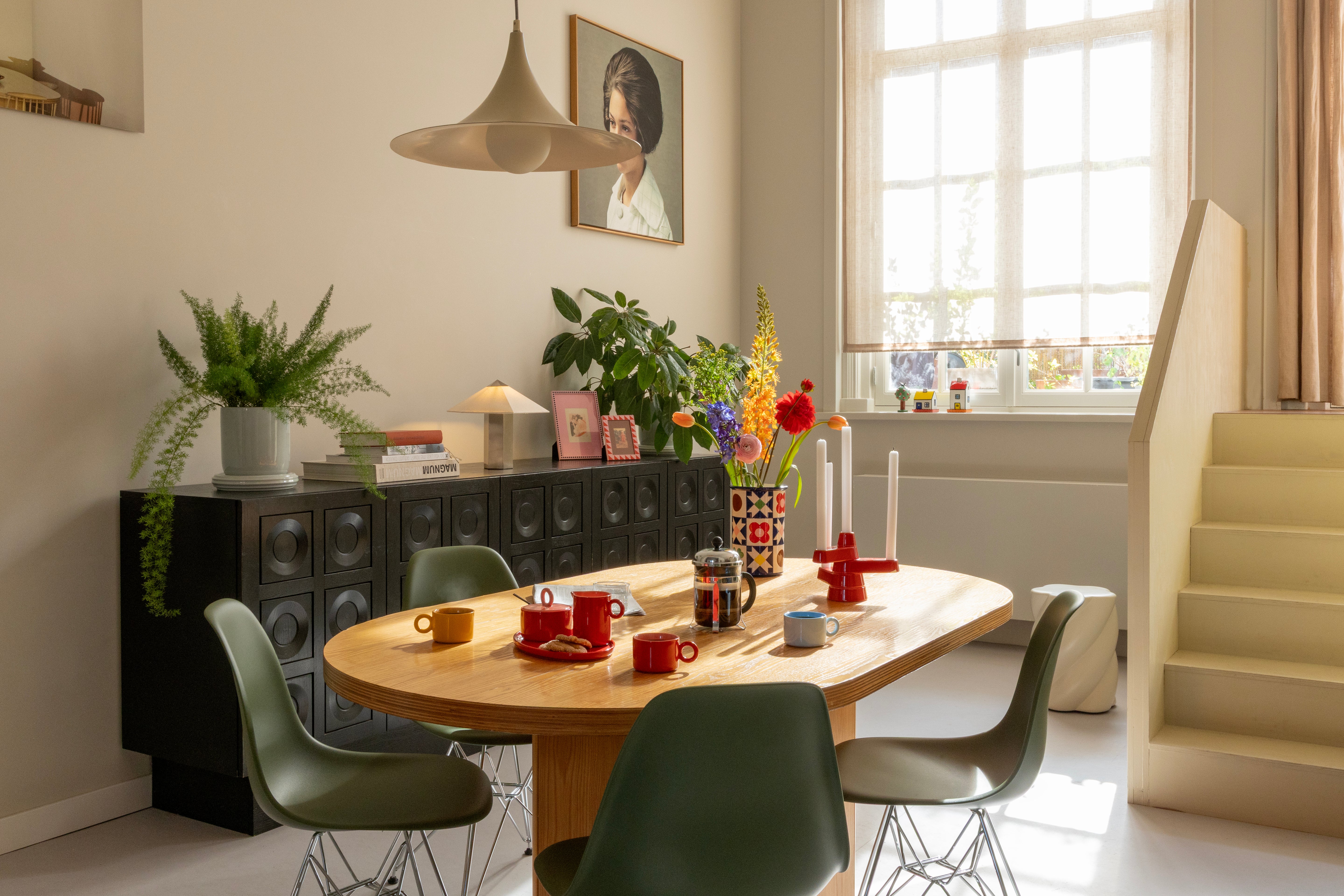 Lampa stołowa PHIRA srebrny z lnianym abażurem