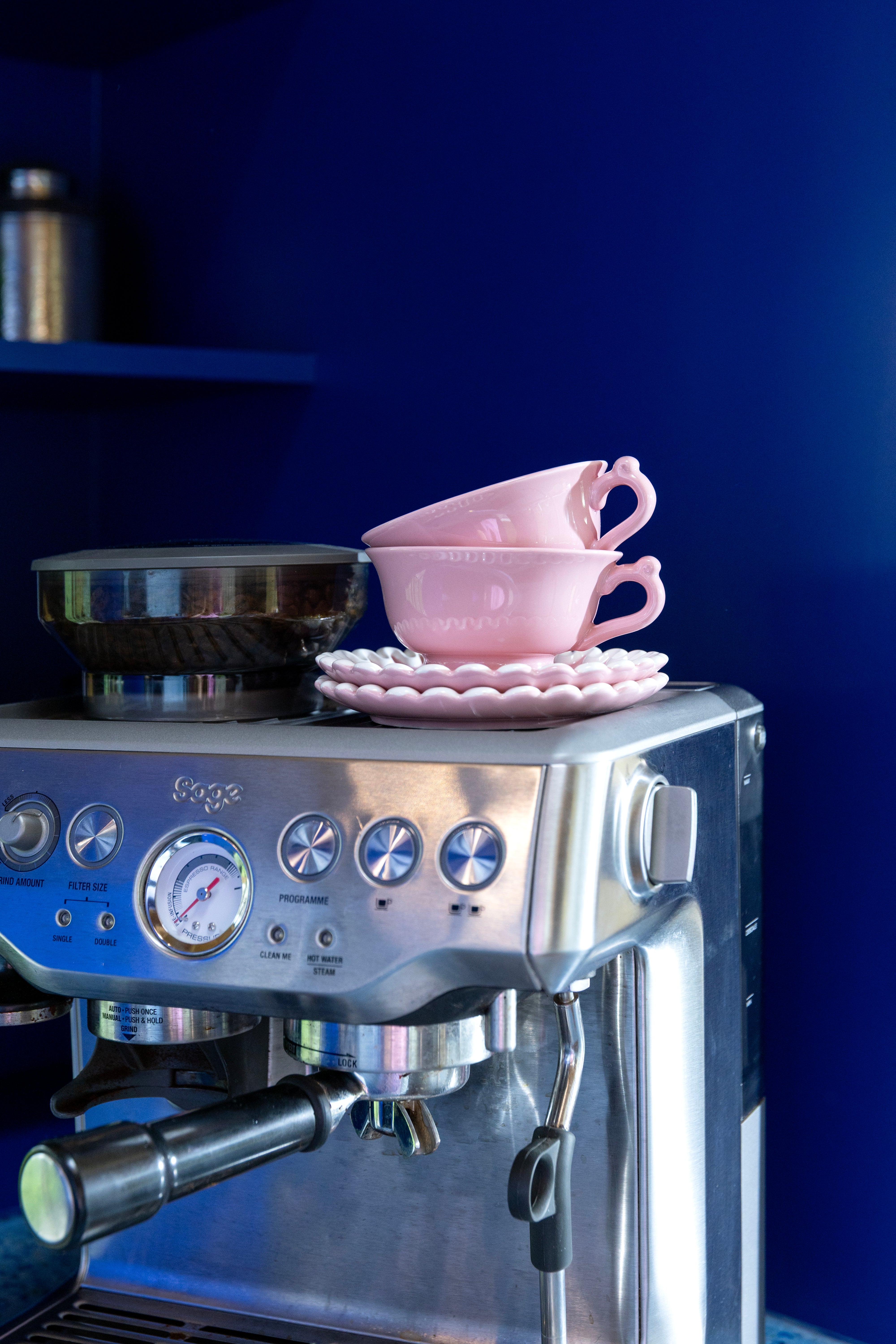 Zestaw filiżanek ze spodkiem WHIP różowy