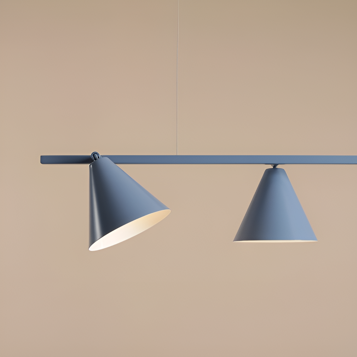 Lampa wisząca FORM QUATRO niebieski