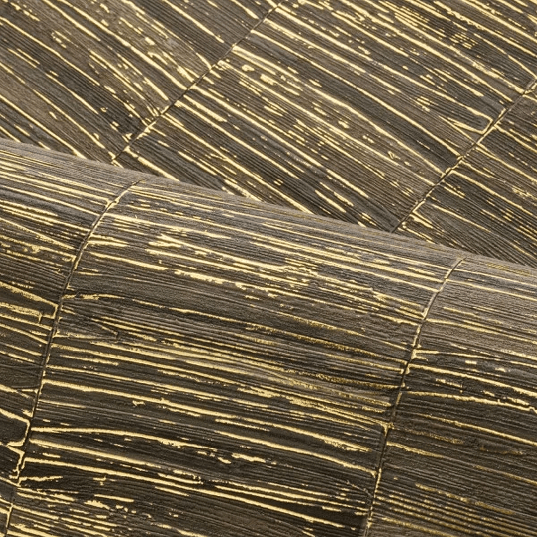 Vinyl wallpaper on non-woven backing, metallic LIRIO - ANTHRACITE/GOLD anthracite with gold