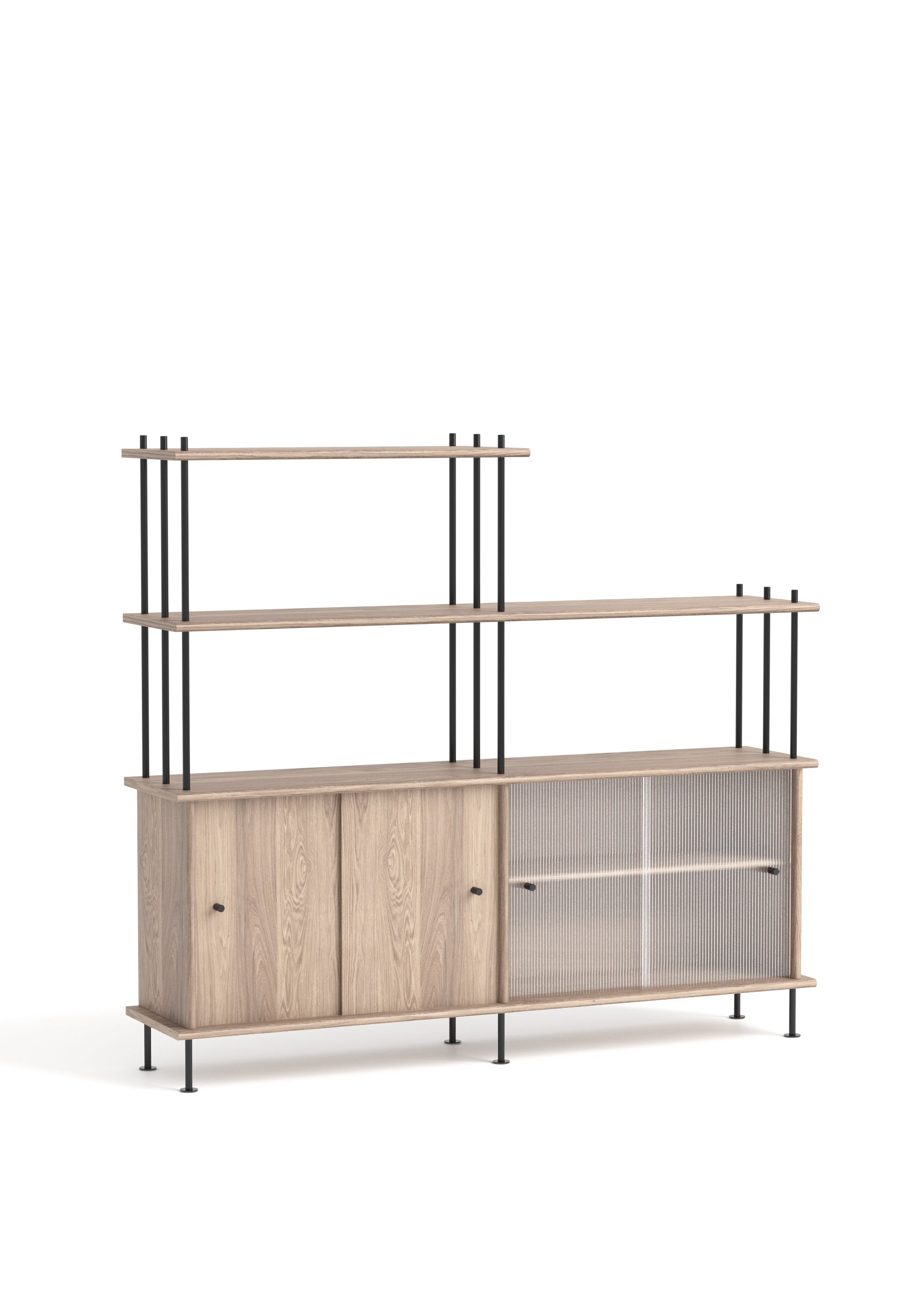 BAVA Cabinet 160 Bleached Oak Wood