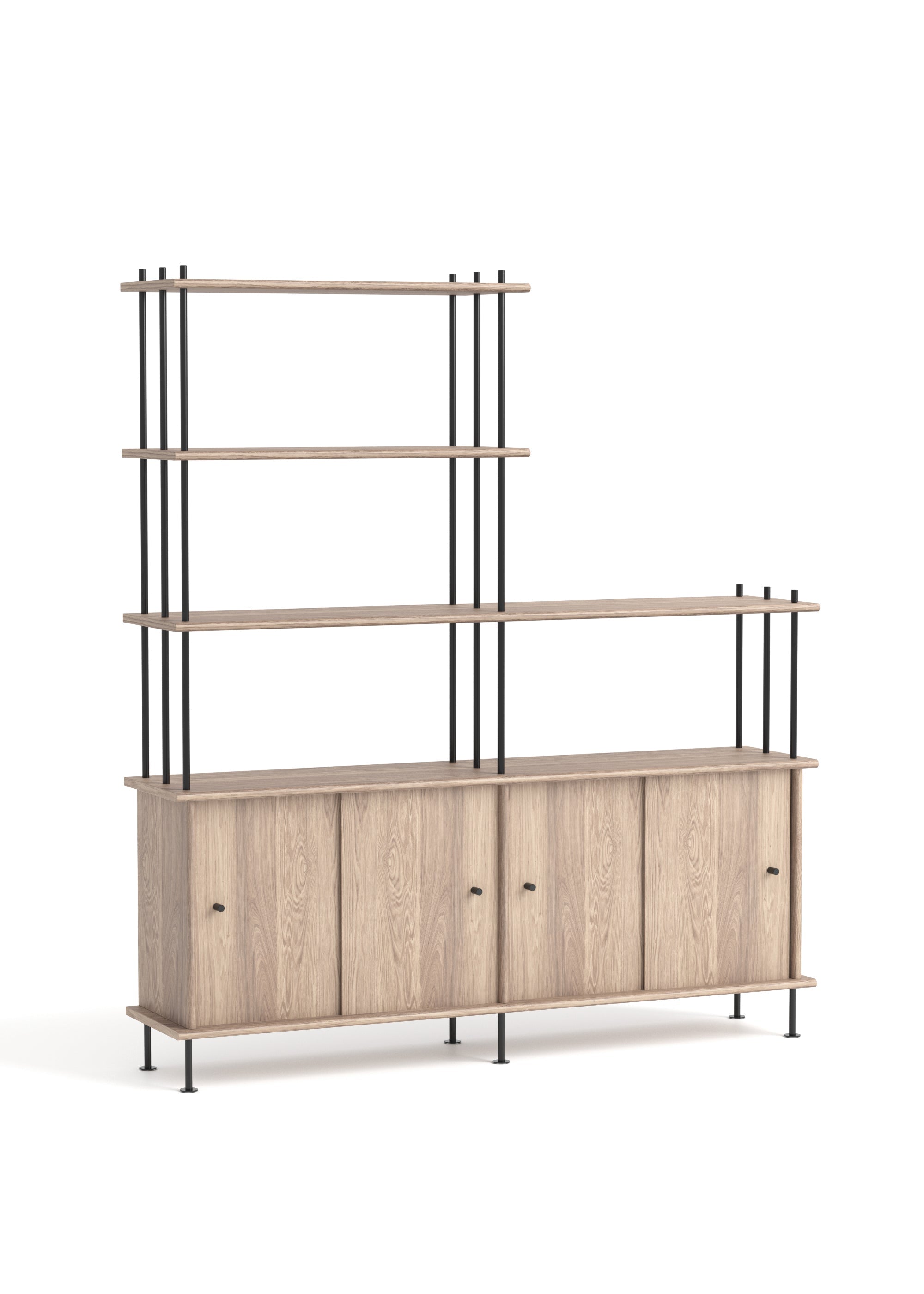 BAVA Cabinet 160 Bleached Oak Wood