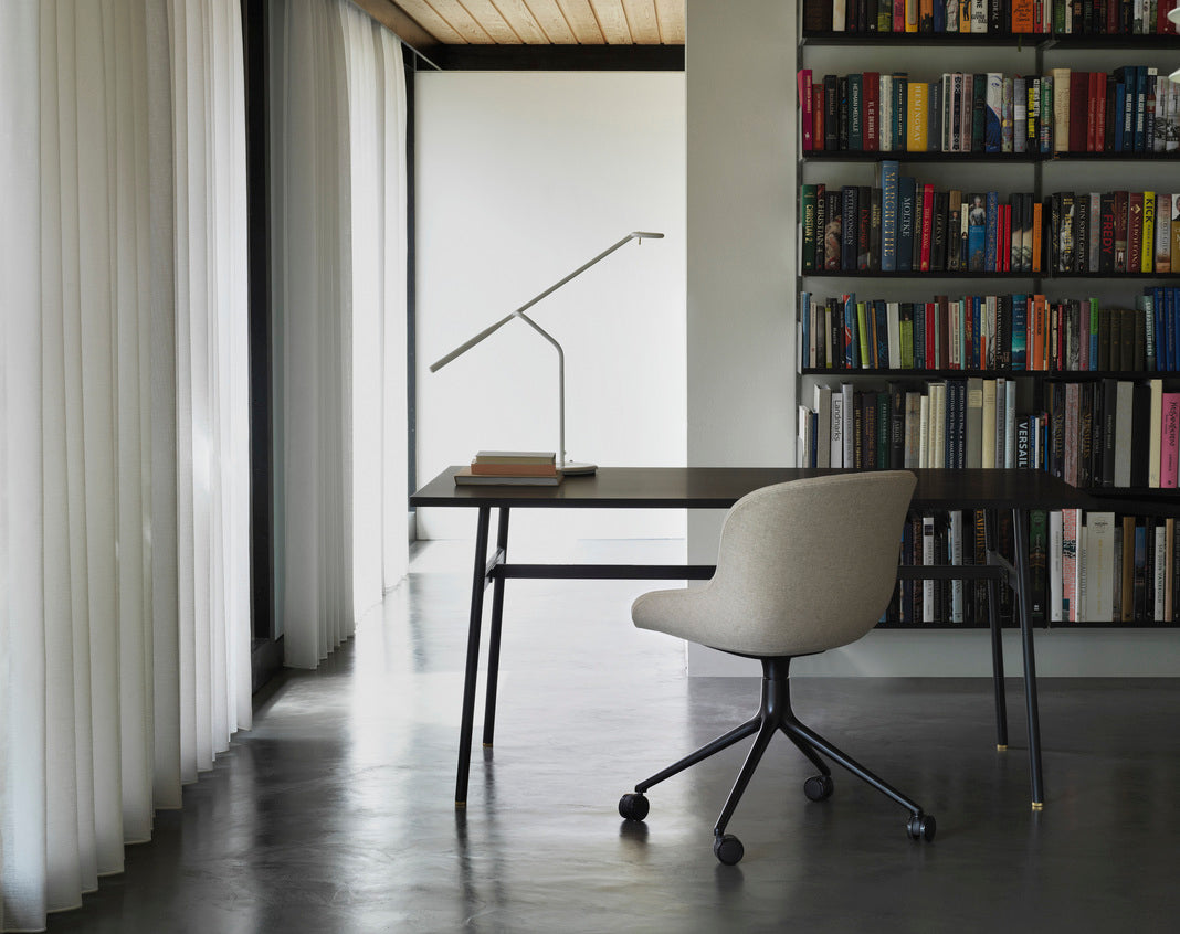 Hyg Comfort 4W gepolsterter Bürostuhl mit einer Aluminiumbasis