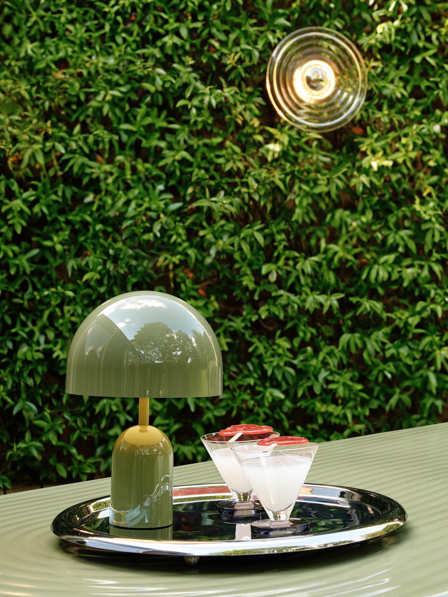 Tragbare Tischlampe BELL grün