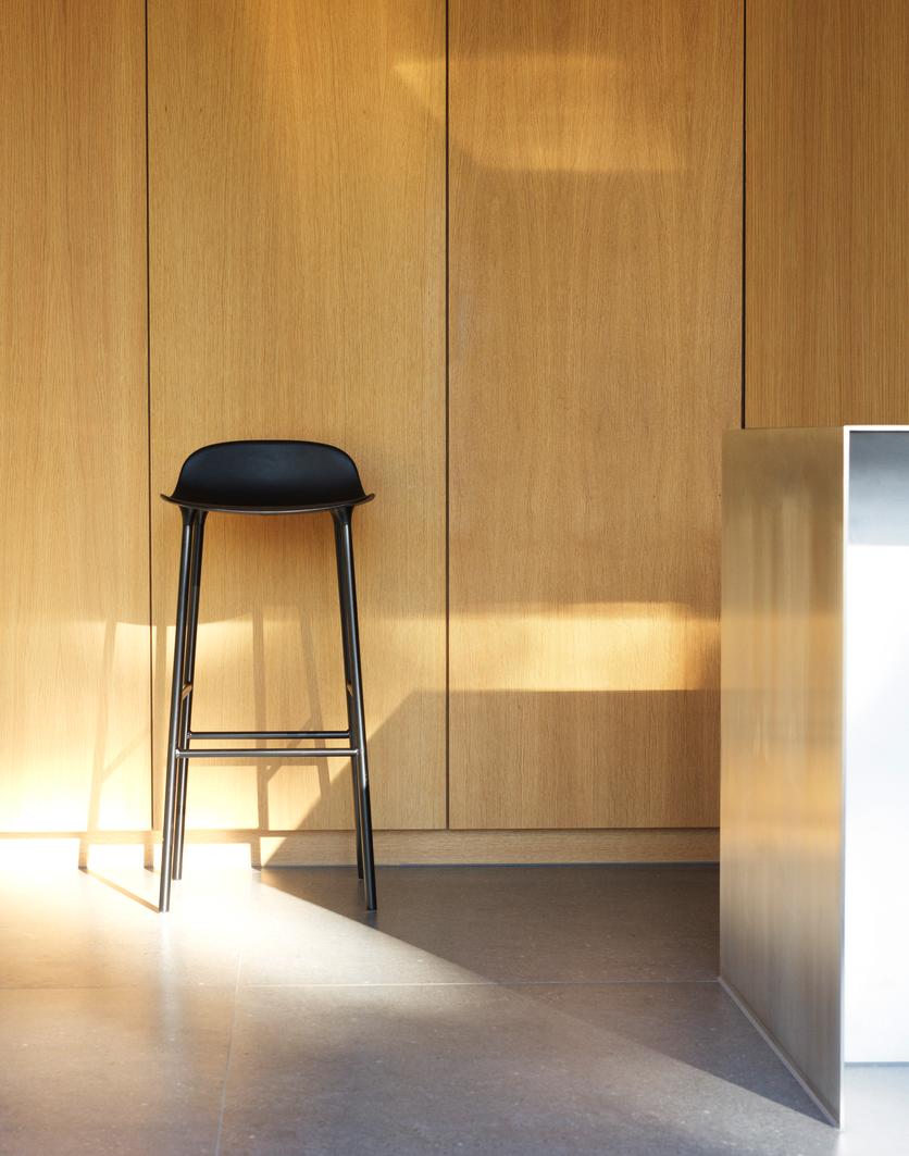 Hocker forms warm gray