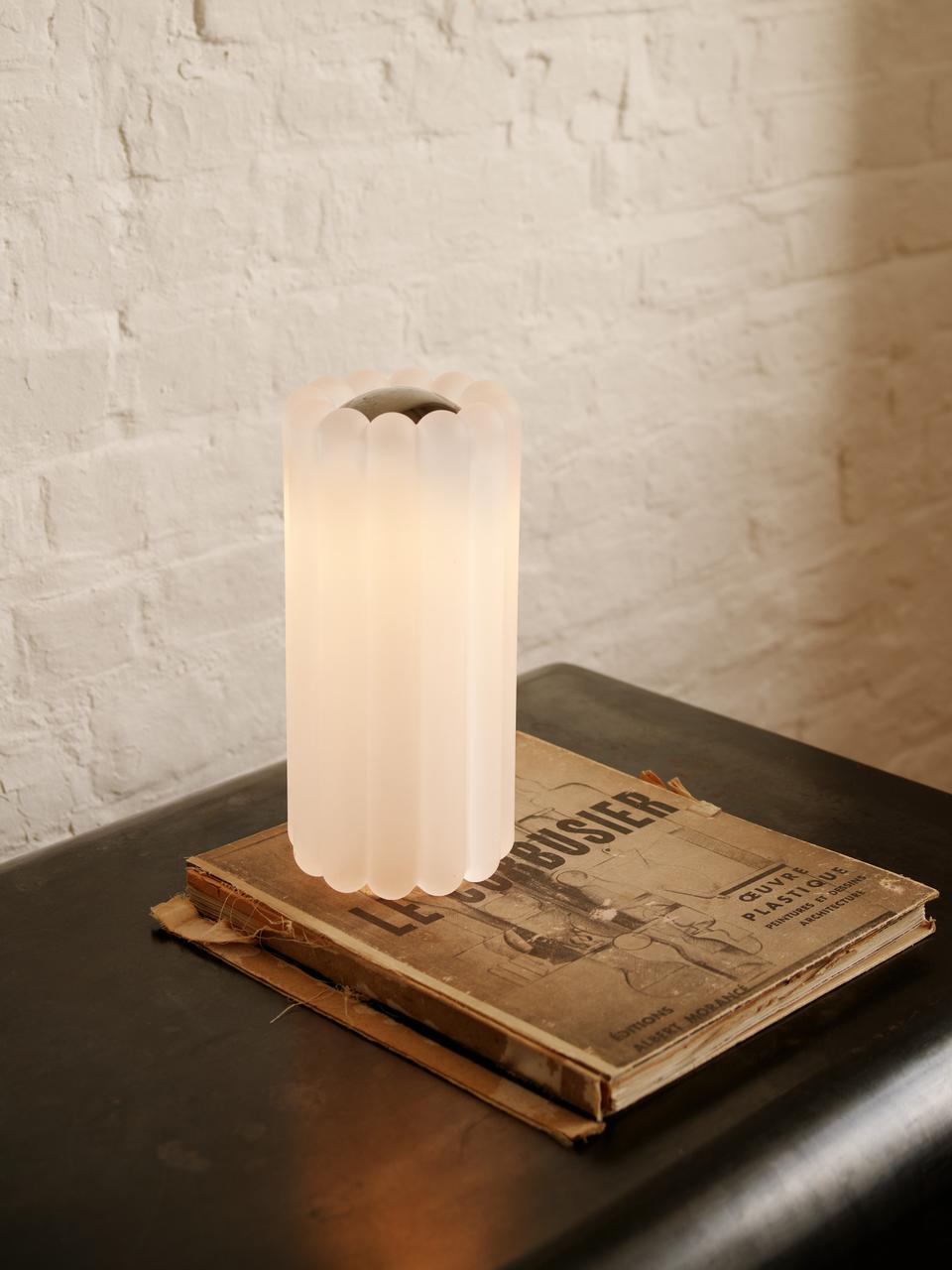 Table lamp PRESS frosted glass
