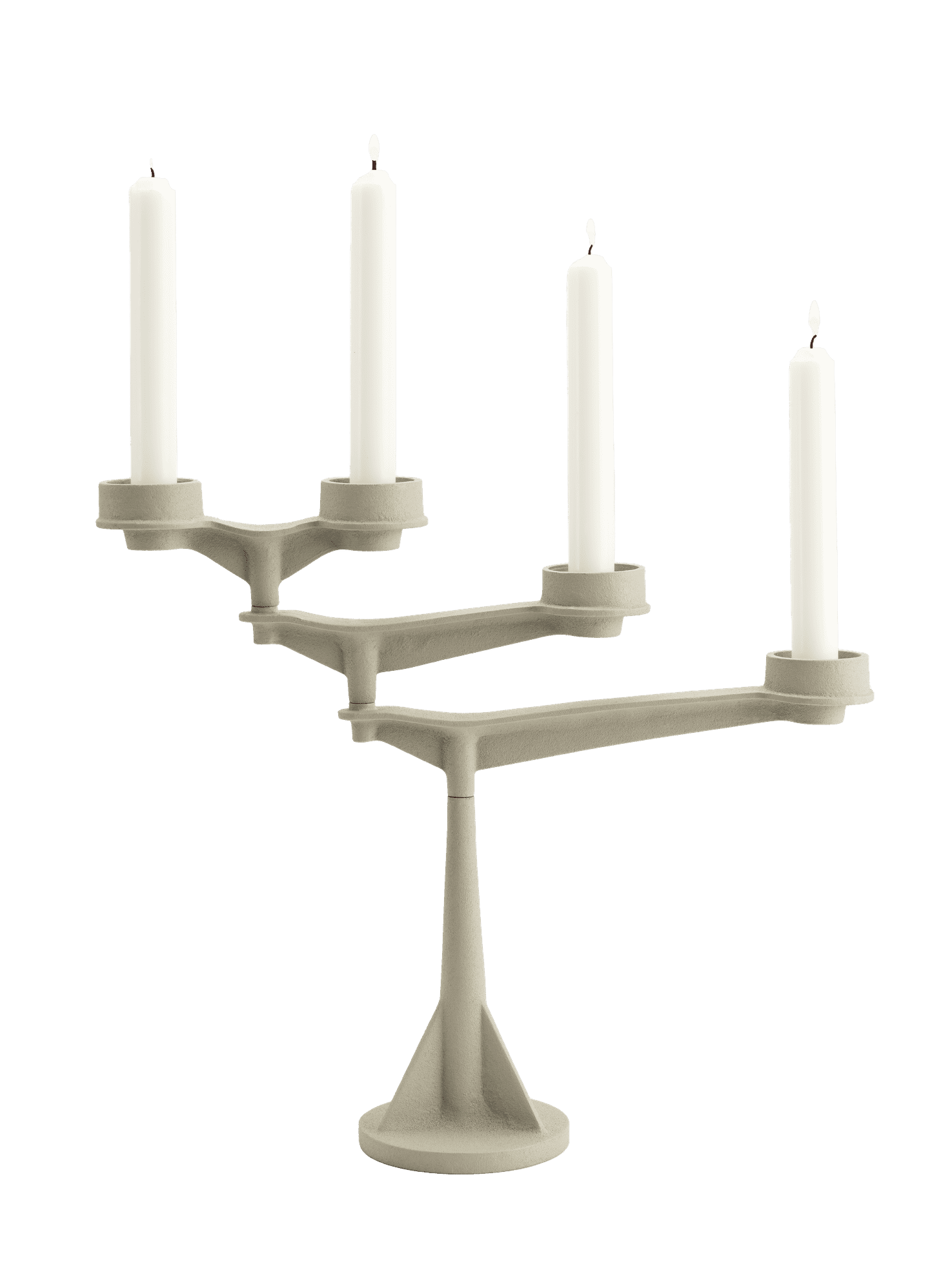 Kerzenhalter SPIN MINI cremefarben