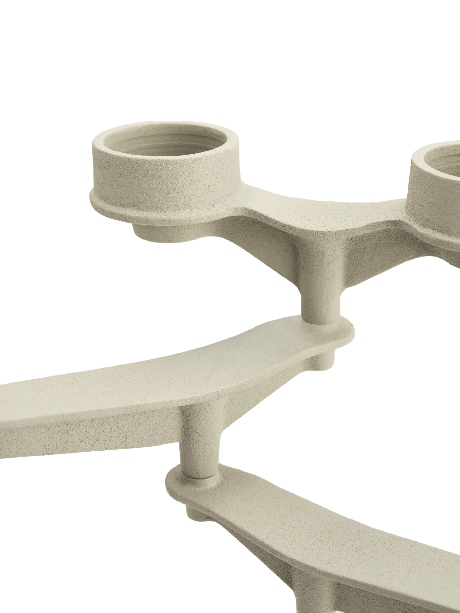 Kerzenhalter SPIN MINI cremefarben