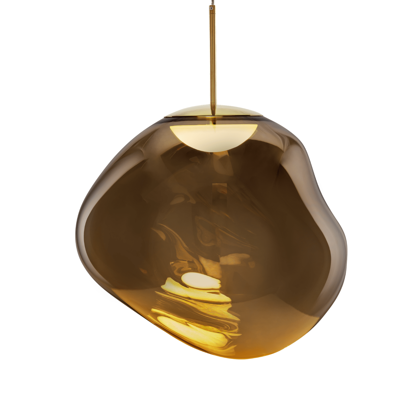 Hängelampe MELT braun