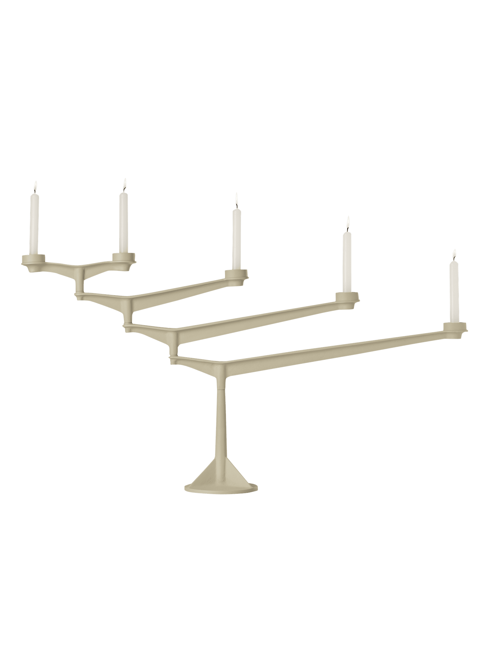 Kerzenhalter SPIN cremefarben