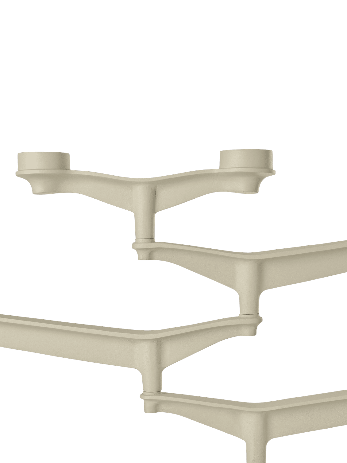 Kerzenhalter SPIN cremefarben