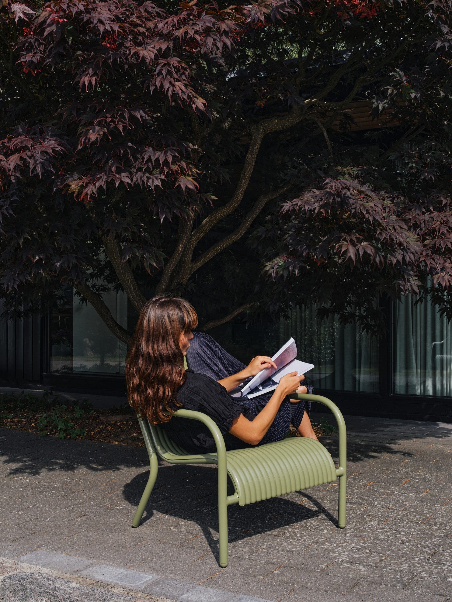 Outdoor Armchair GROOVE Green