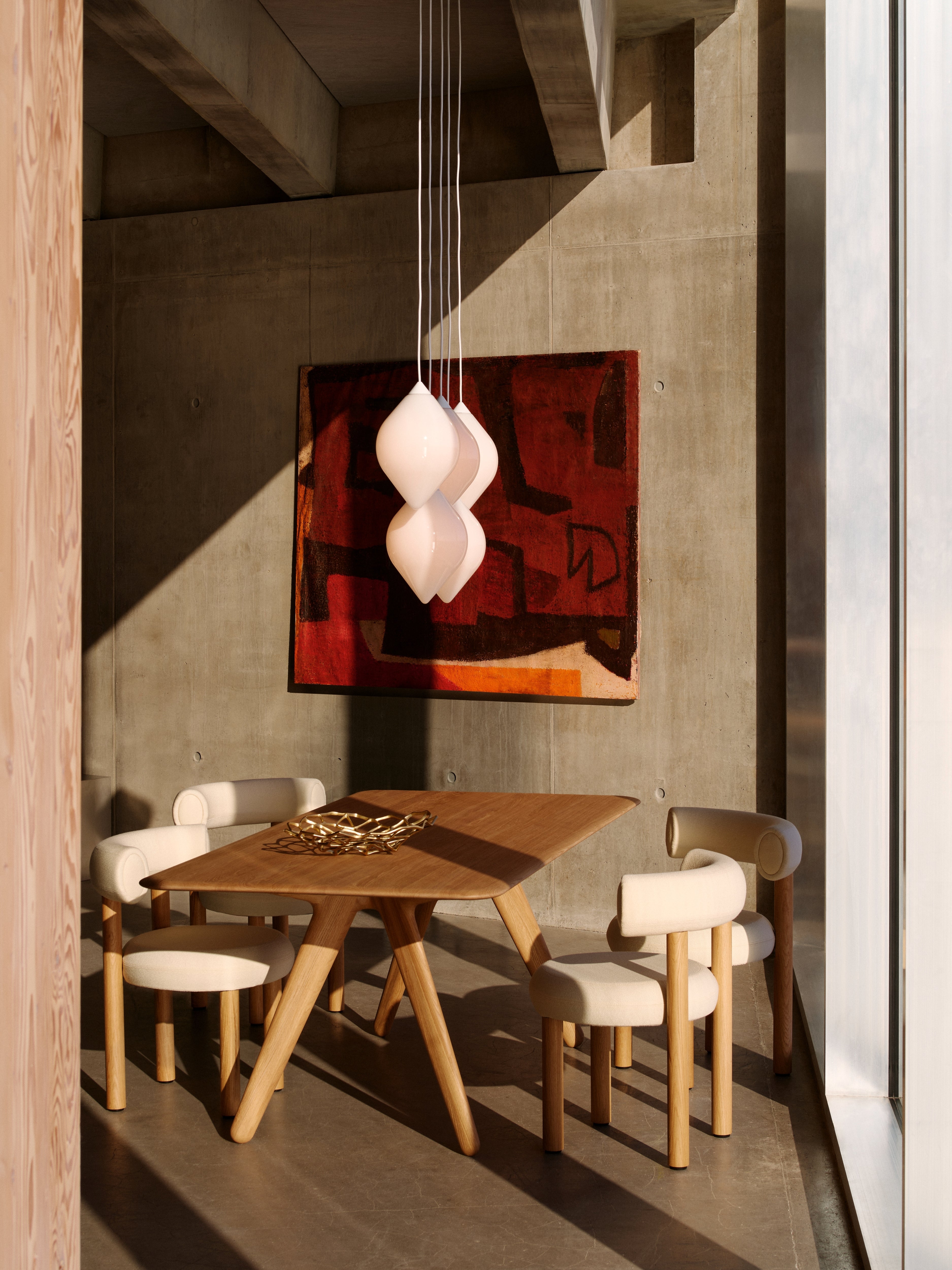 Lampa wisząca FLARE TOP opalowy klosz
