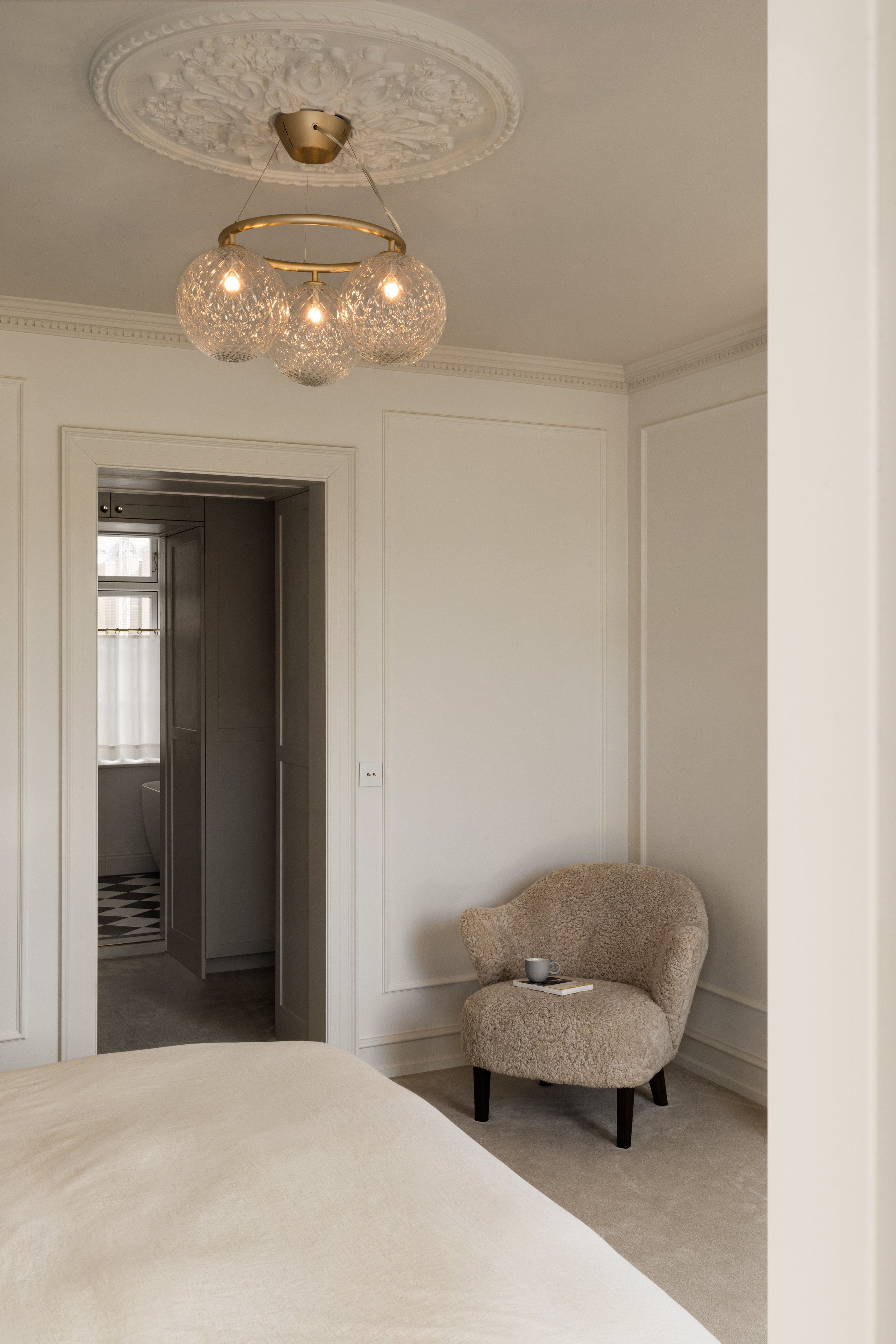 MIIRA 3 CIRCULAR Pendant Lamp in Brass with Transparent Glass