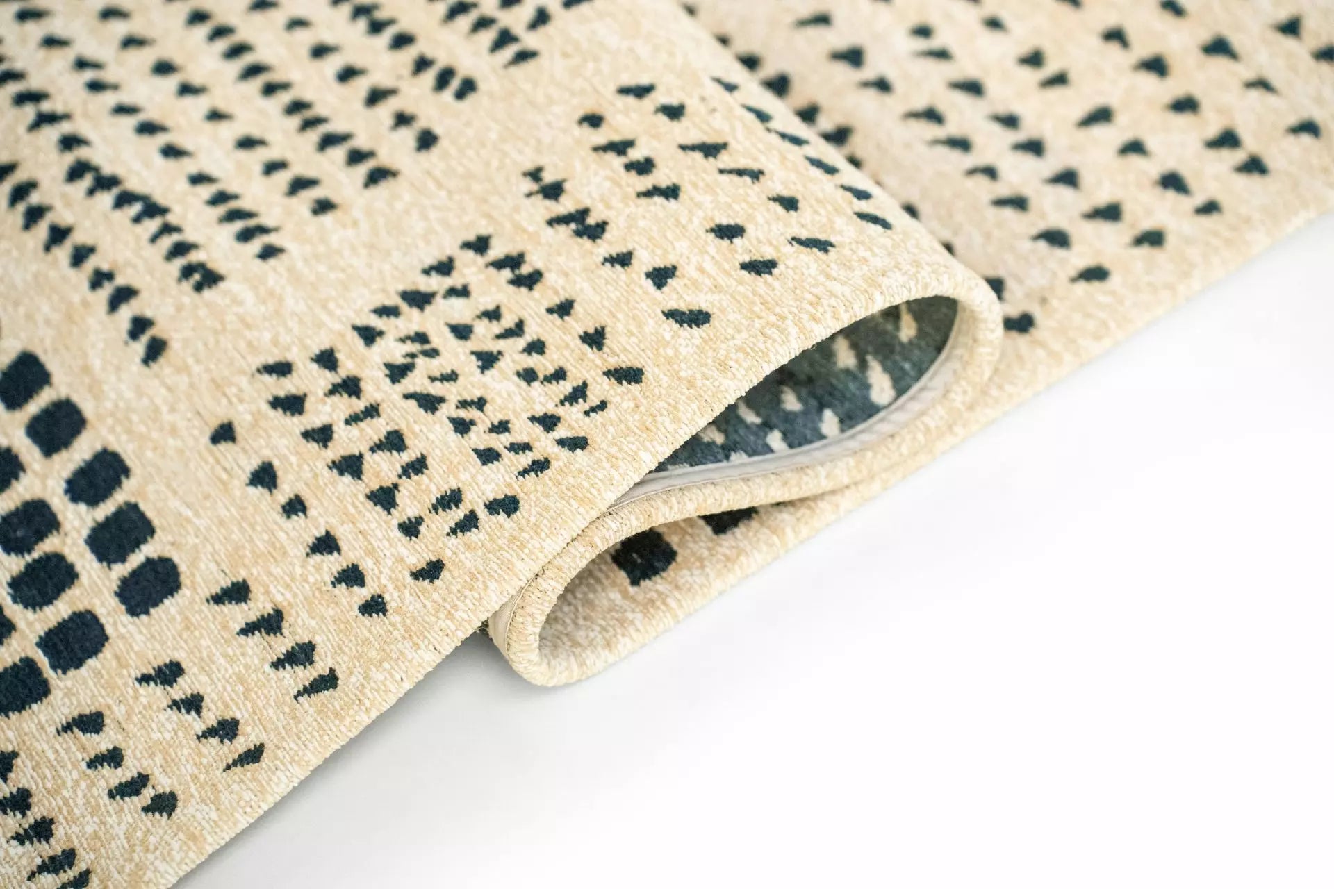 Teppich ZEN beige mit grünem