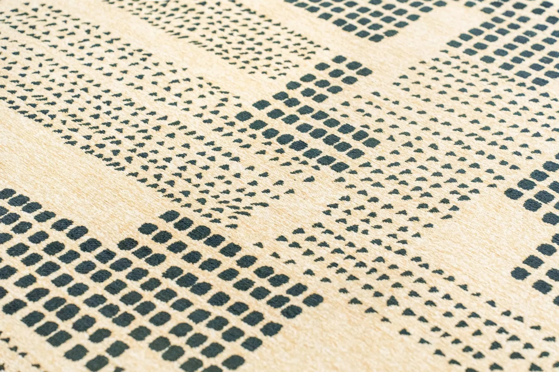 Teppich ZEN beige mit grünem
