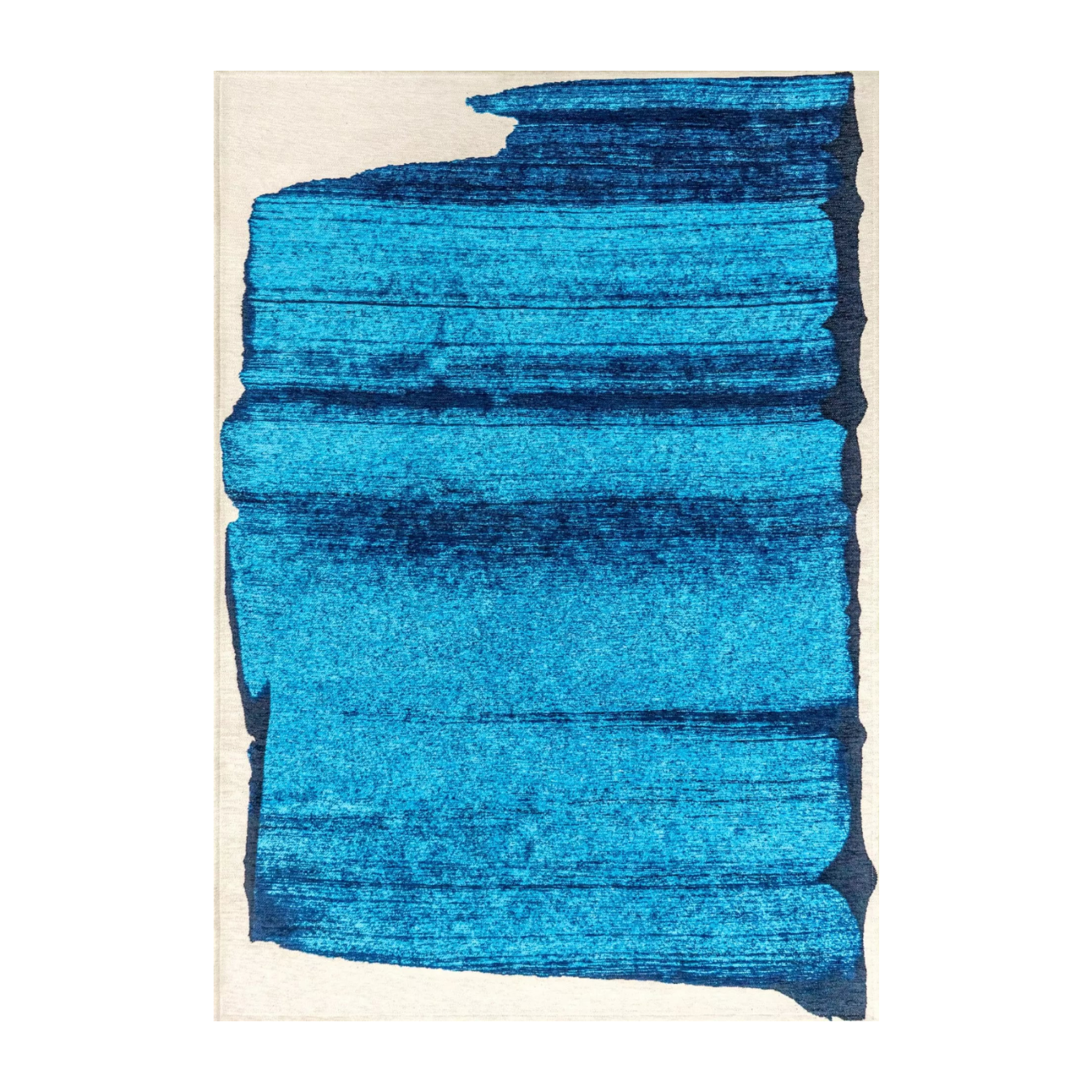 Dywan BRUSH niebieski z beżowy