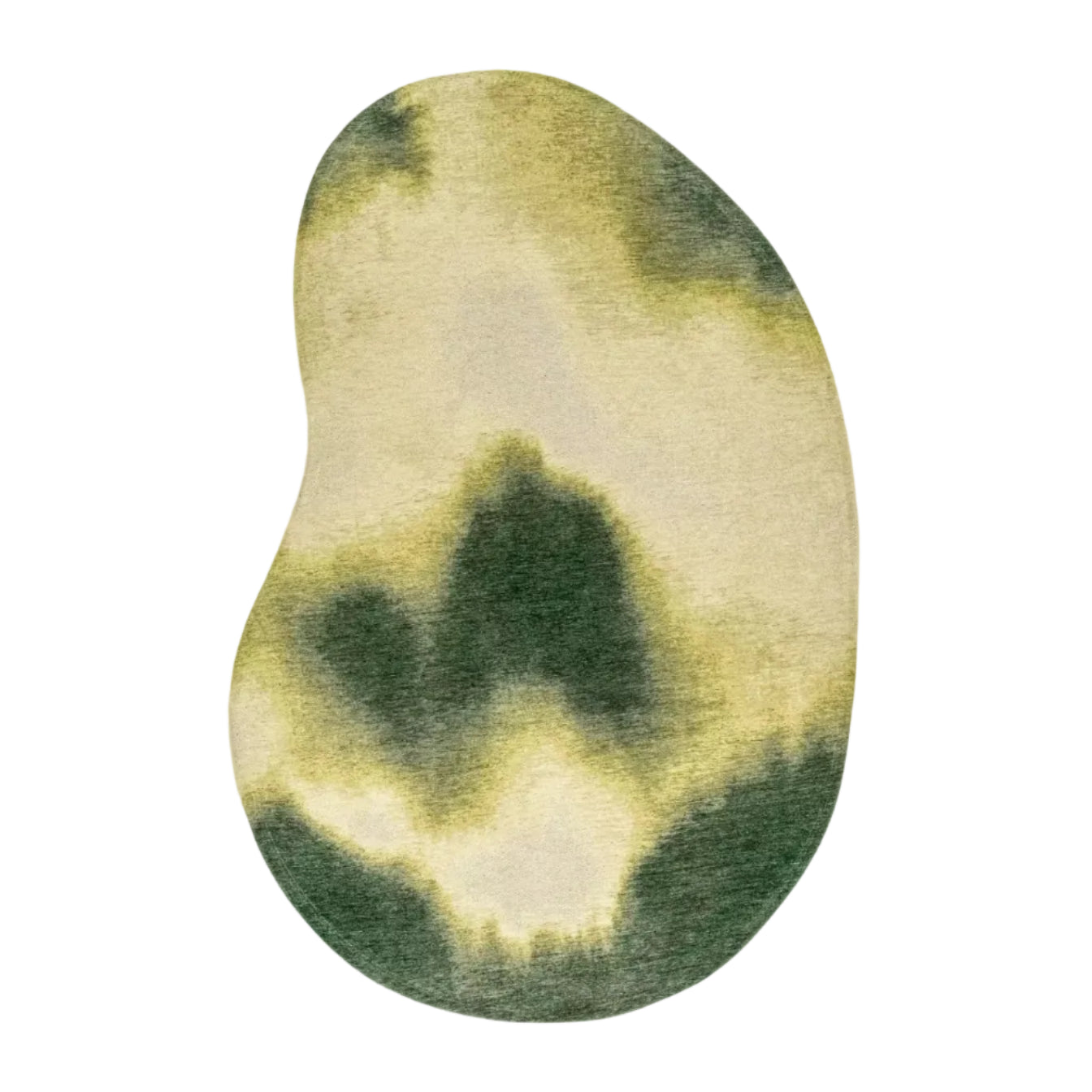 Dywan owalny AQUARELLE LEAF zielony z żółtym
