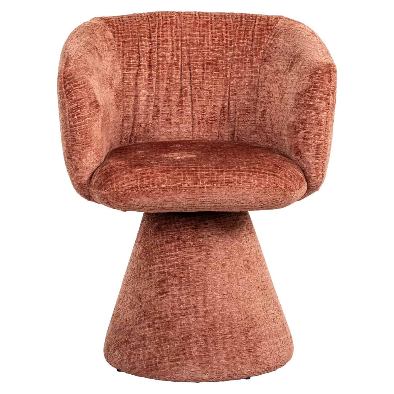 MADELINE swivel chair terracotta