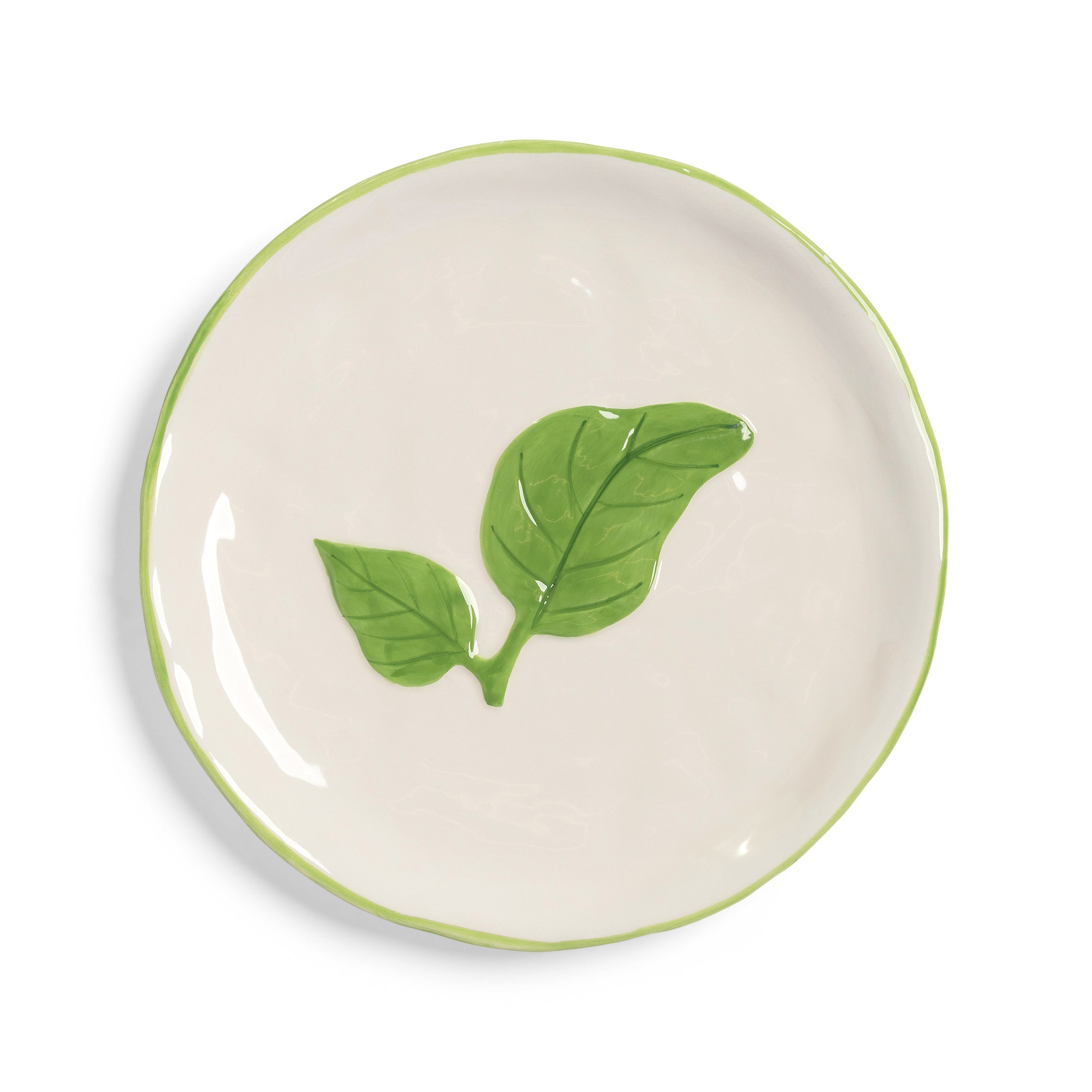 Durszlak z podstawką BASIL biały z zielonym