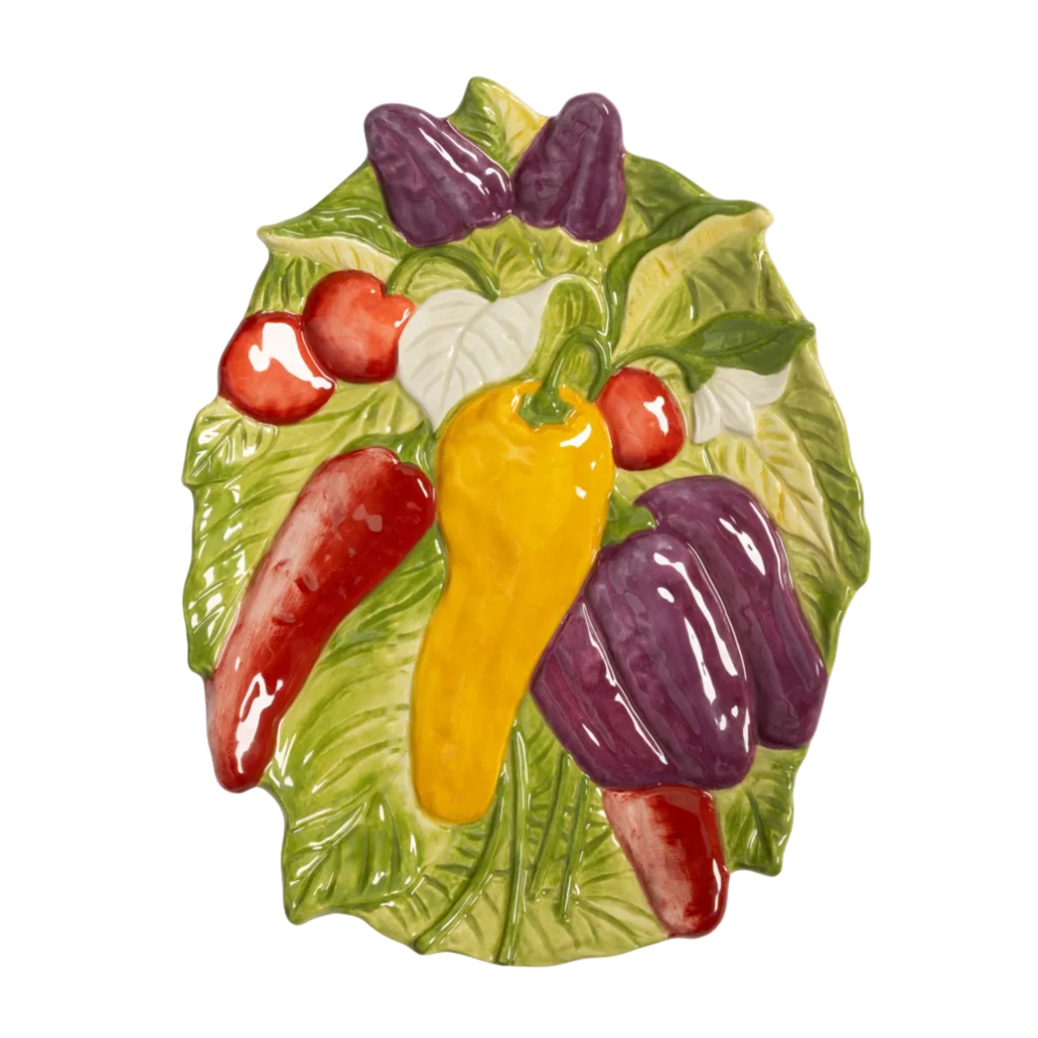 Półmisek LEGUME PEPPER zielony z żółtym i czerownym