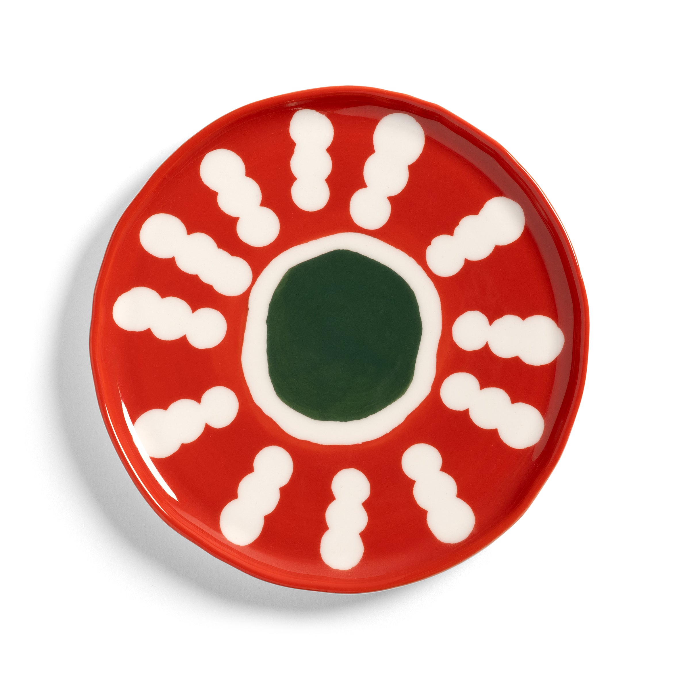 Zestaw talerzy deserowych FESTIVO kolorowa porcelana