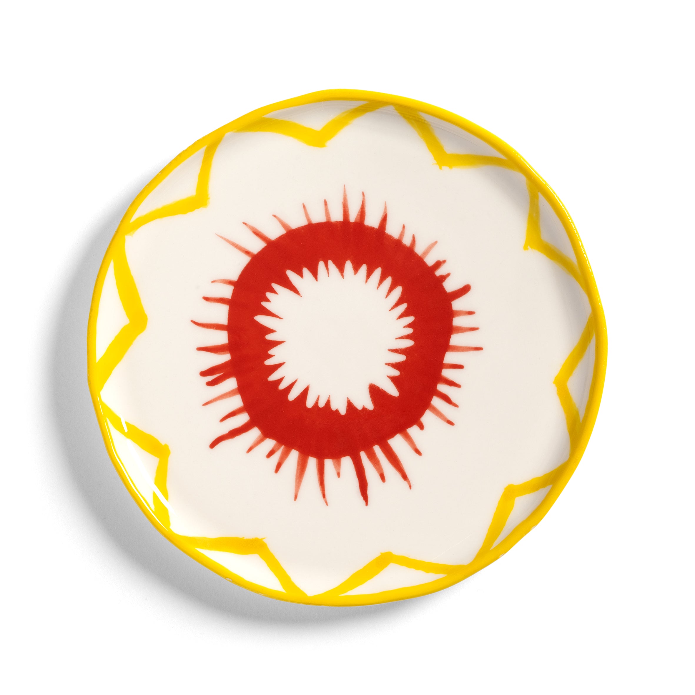 Zestaw talerzy deserowych FESTIVO kolorowa porcelana