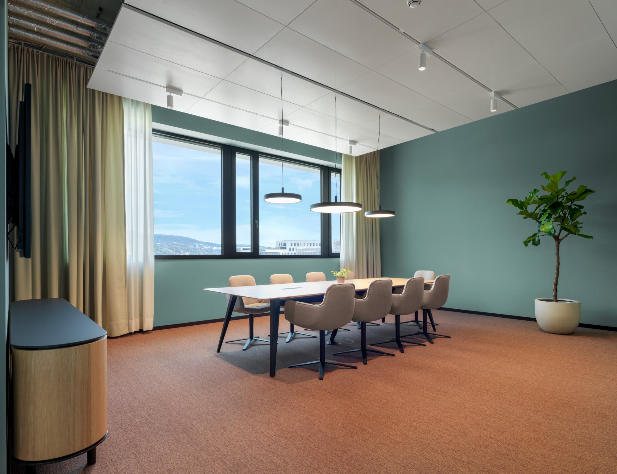 LP SLIM Pendant Lamp Raw Aluminum