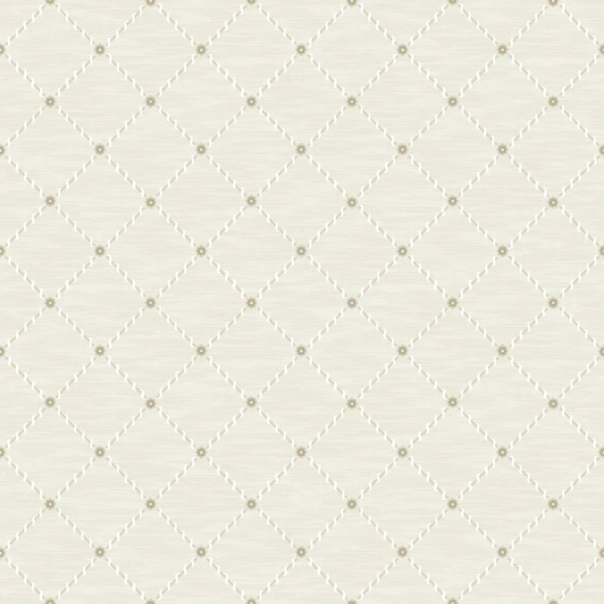 Tapeta z motywem geometrycznym GOLDEN TRELLIS kremowy ze złotym