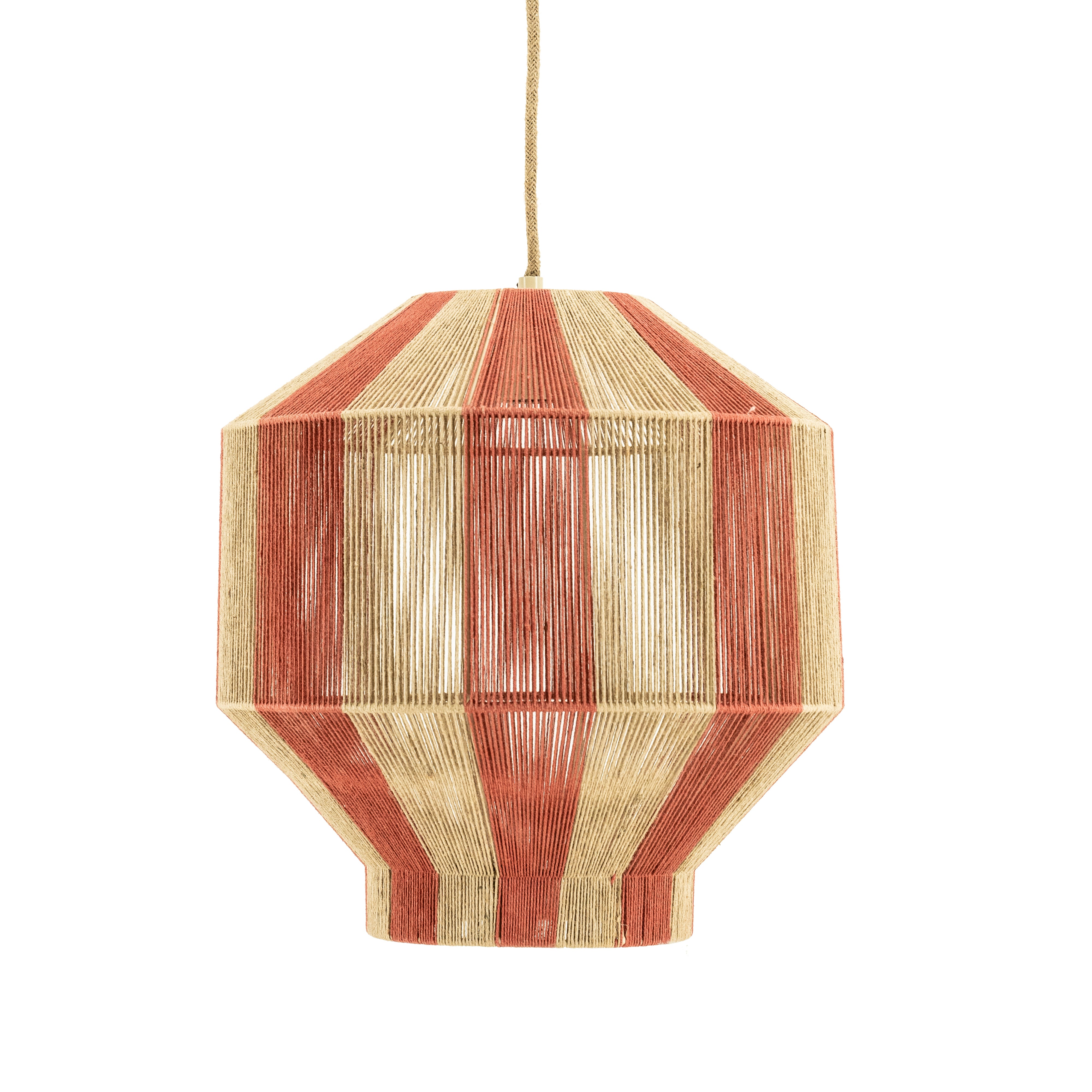 Lampa wisząca CIRQUE beżowy z koralowym