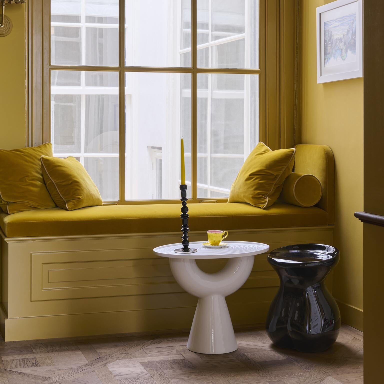 ANISH Side Table Copper Ceramic