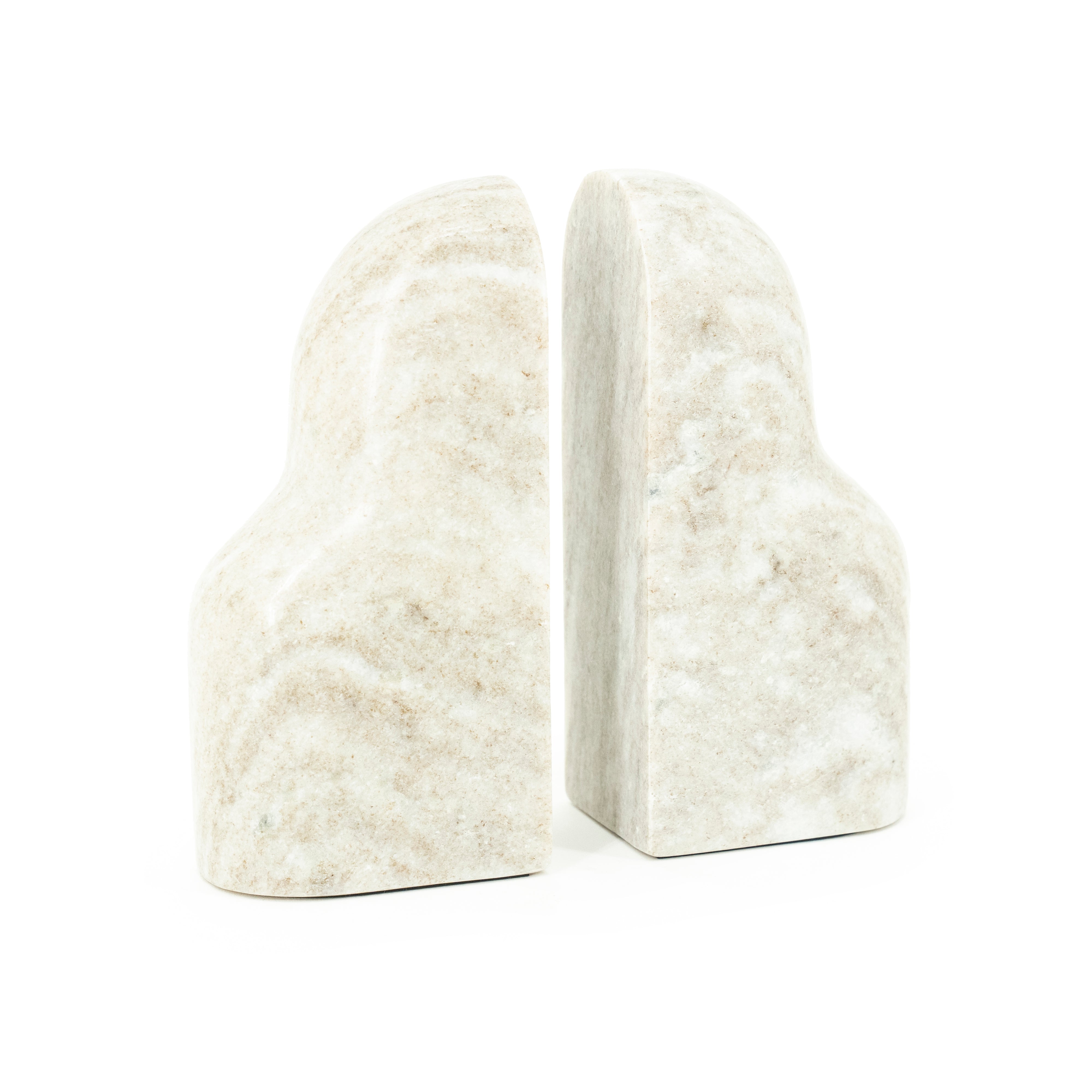 Podpórka na książki MONTGRI beżowy marmur