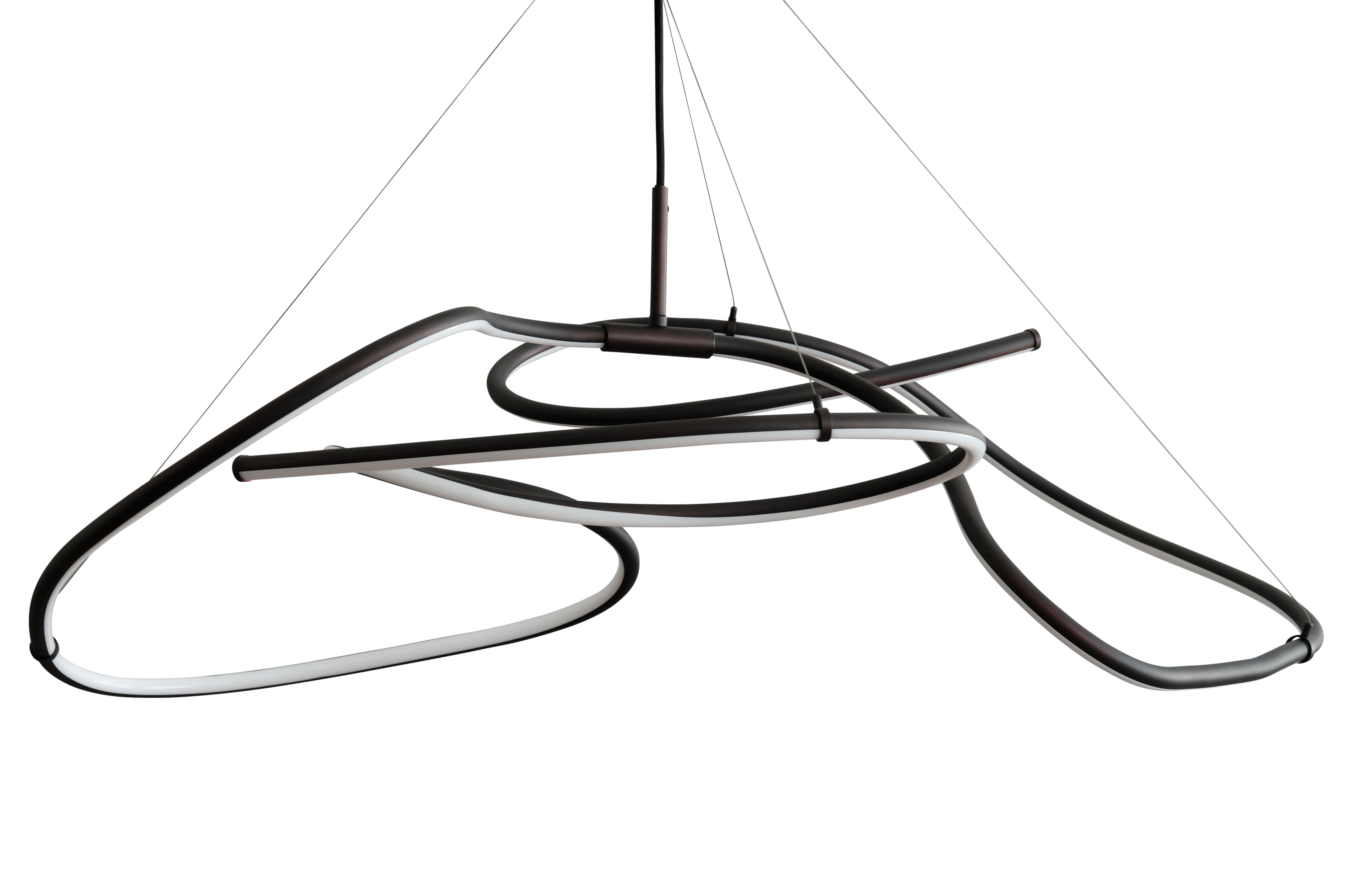 Geölte schwarze GHOST-Deckenleuchte