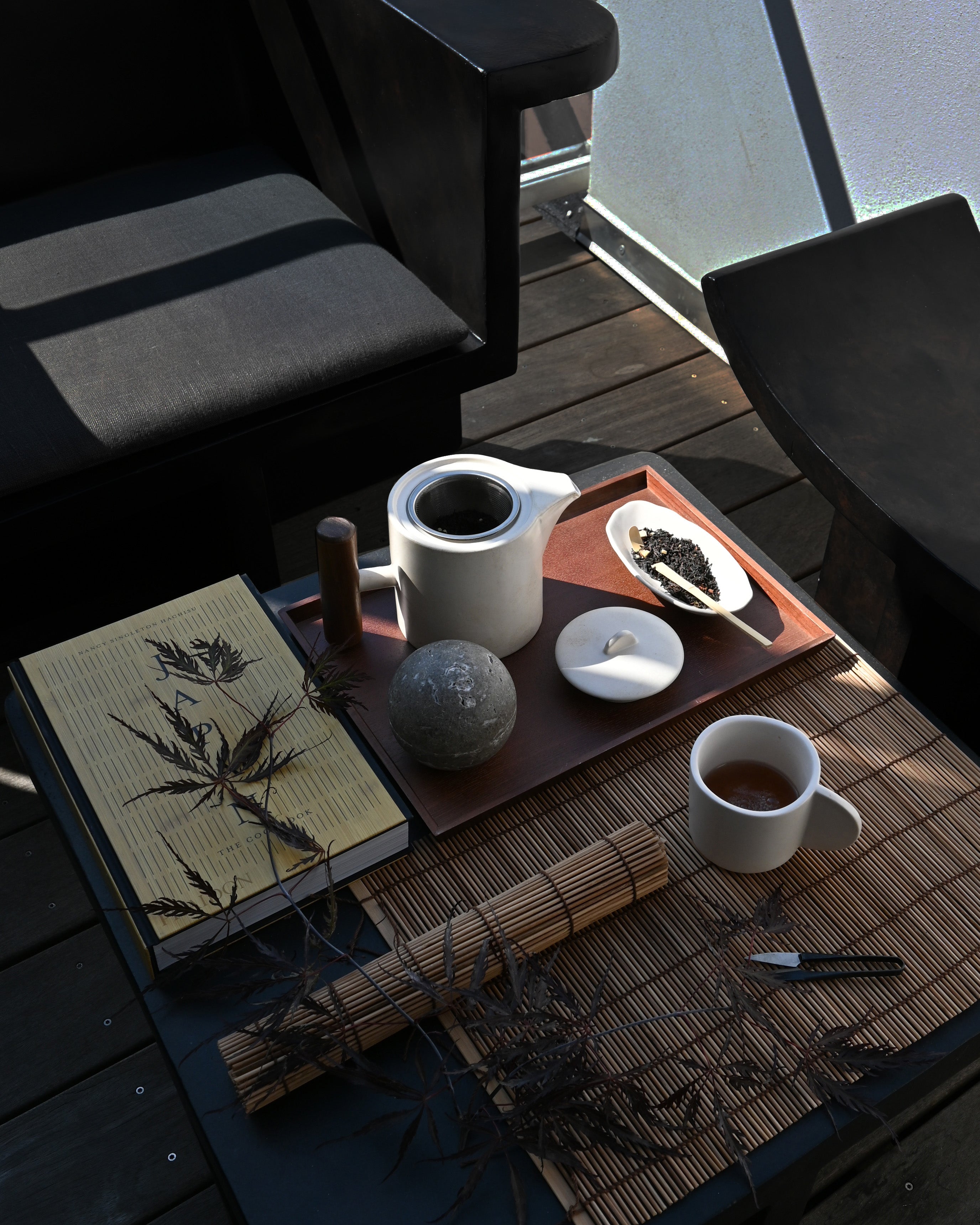 Set von Tassen NATIVE weiße Steinzeug