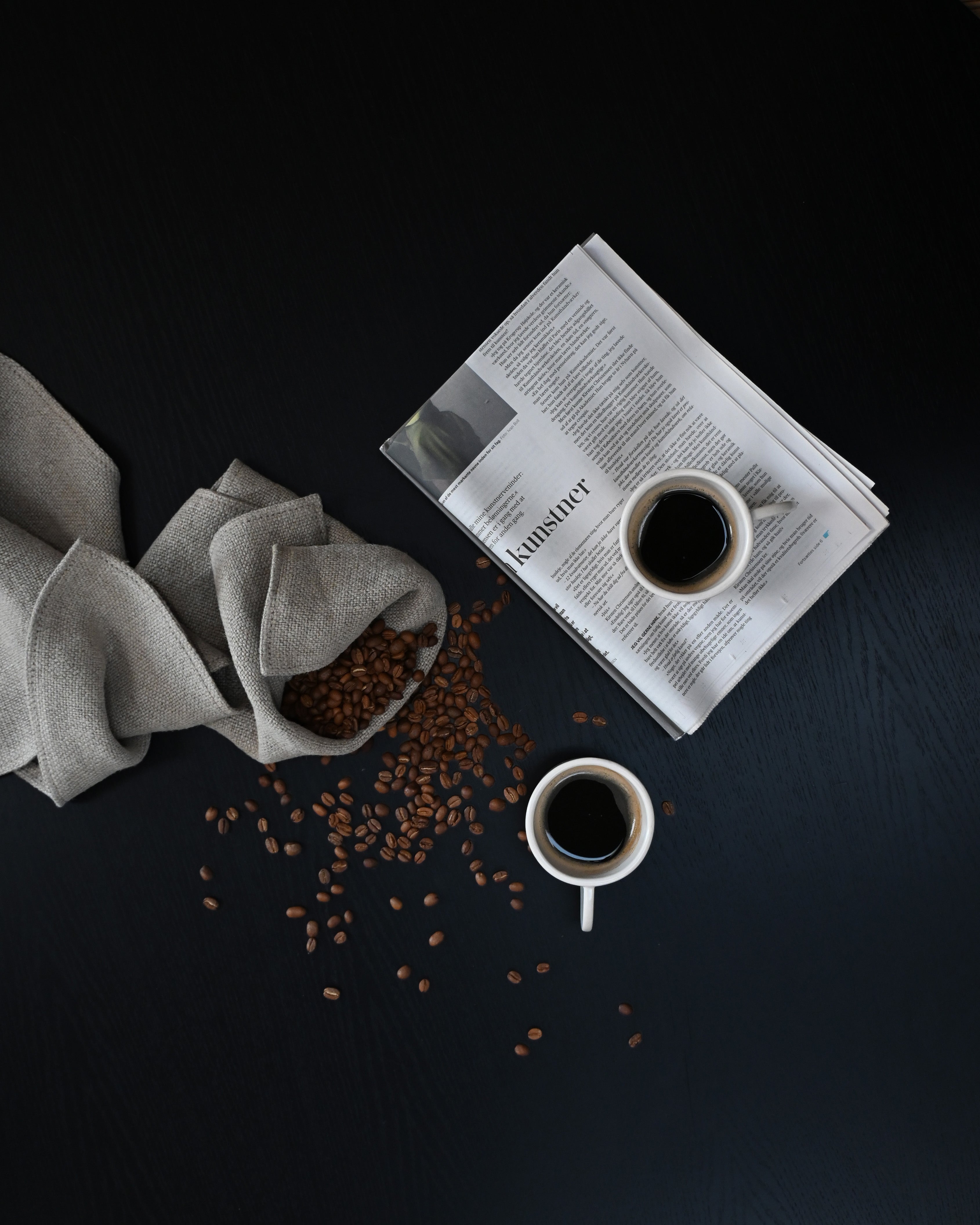 Set von Tassen NATIVE weiße Steinzeug