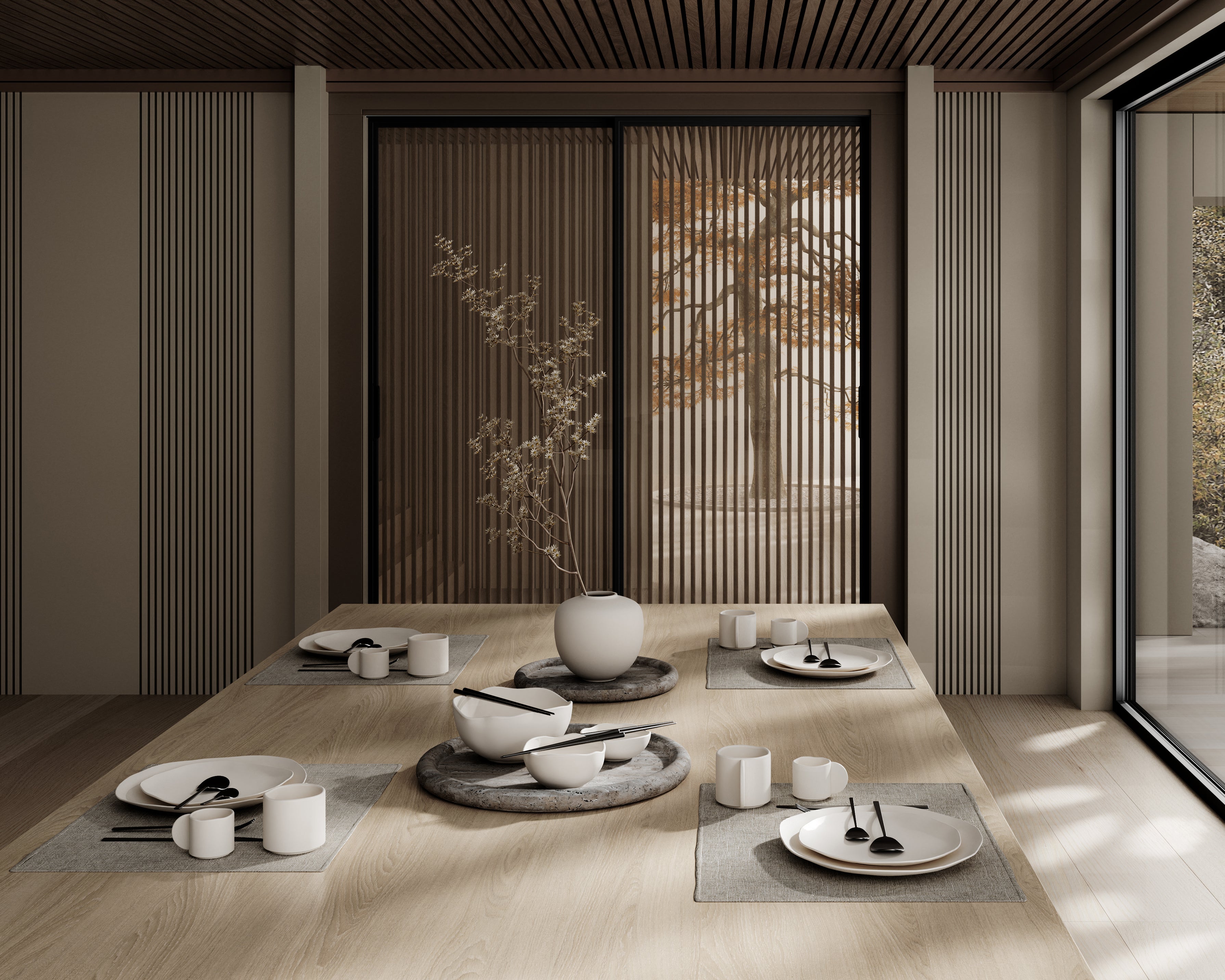 Schwarz Besteckset KOGEI