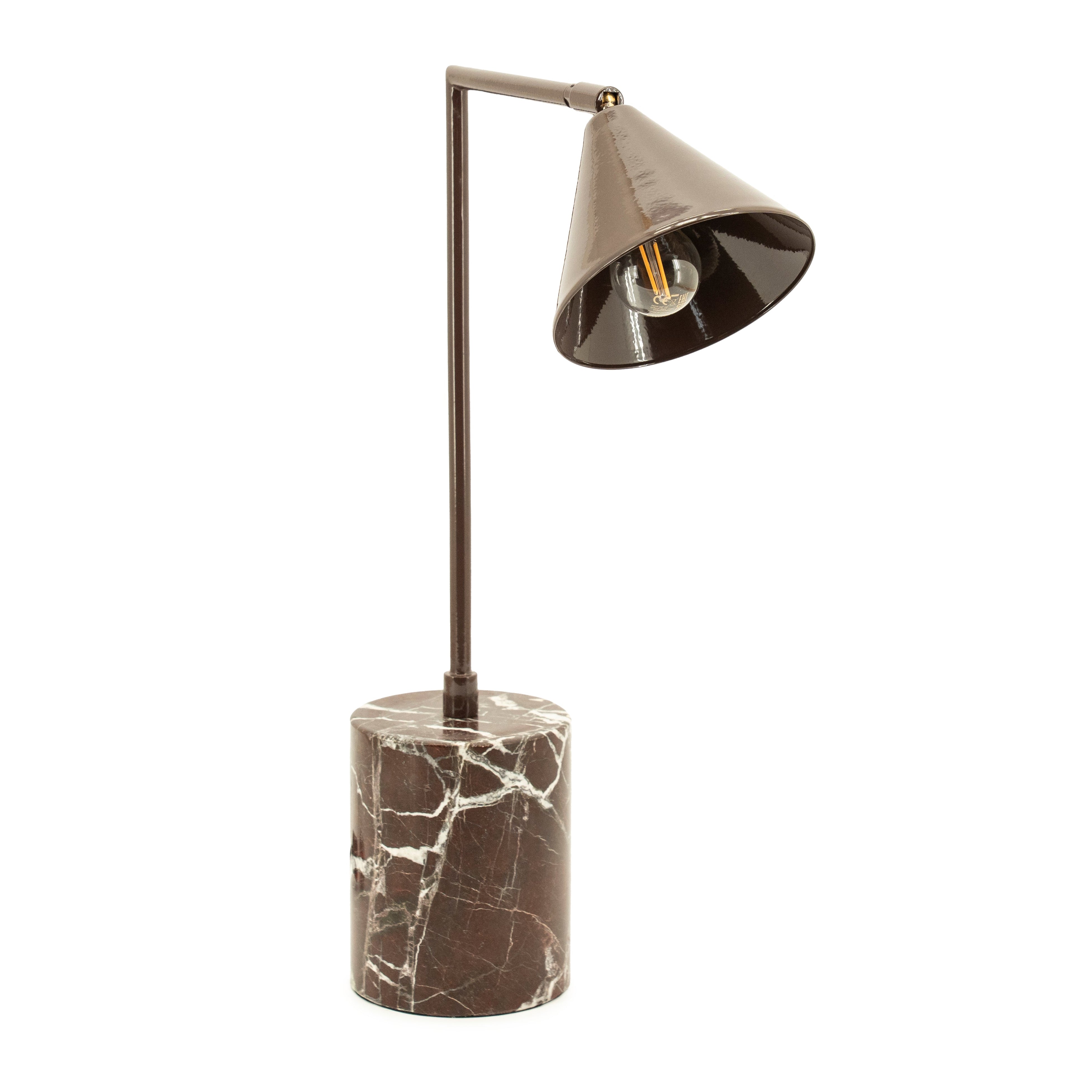 Lampa stołowa LUMINA brązowy marmur