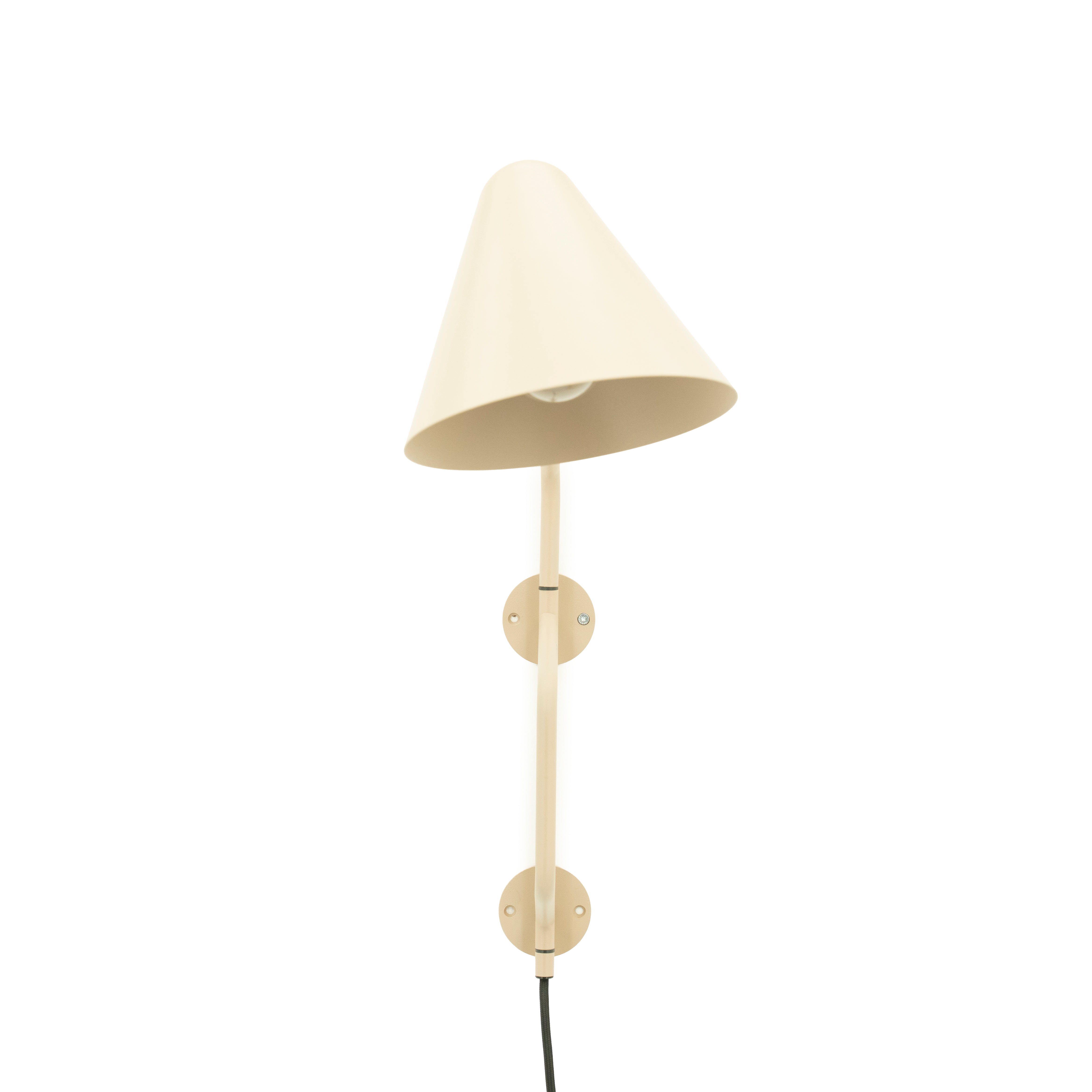 Lampa ścienna na wysięgniku CAPA kremowy