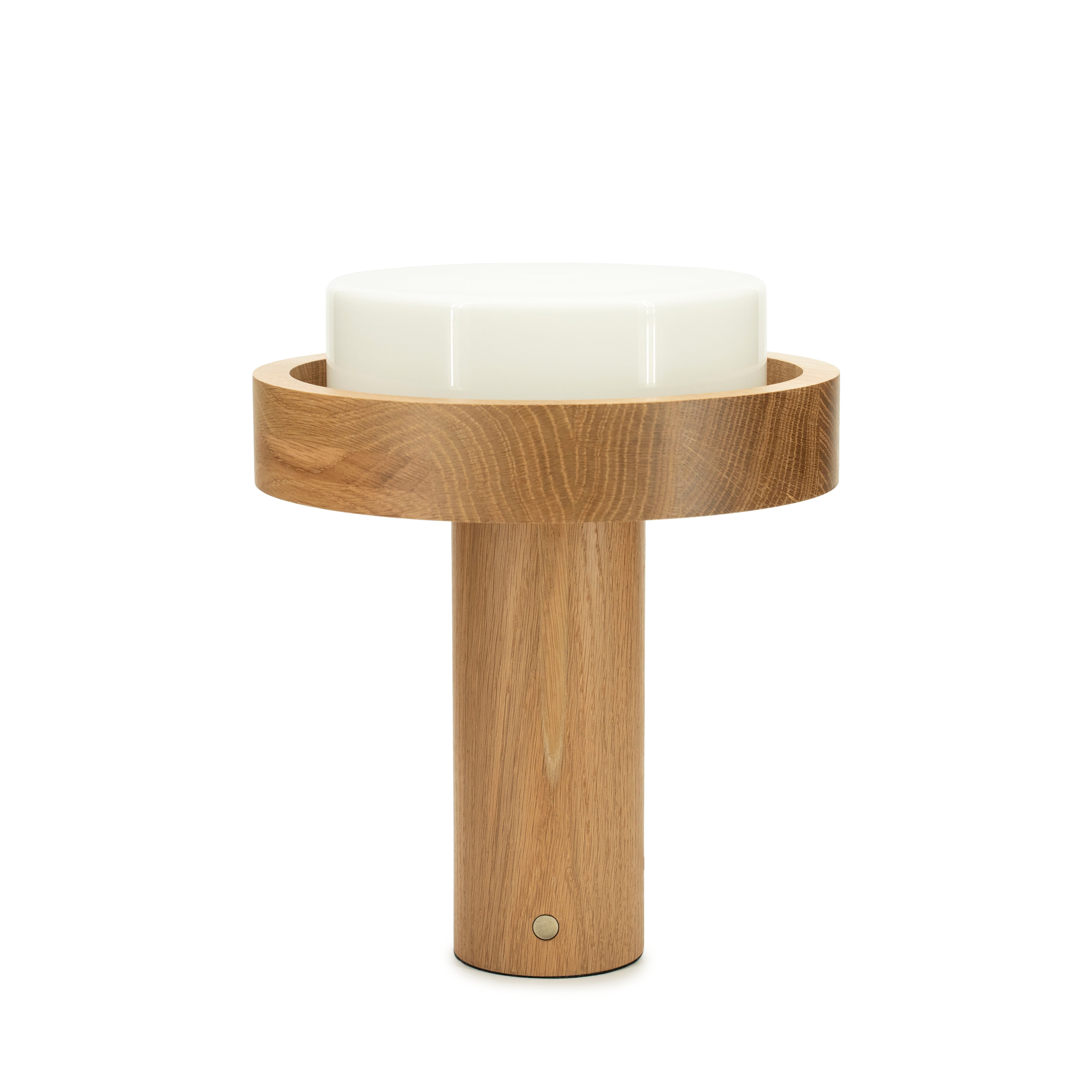 Lampa stołowa OAKA drewniany