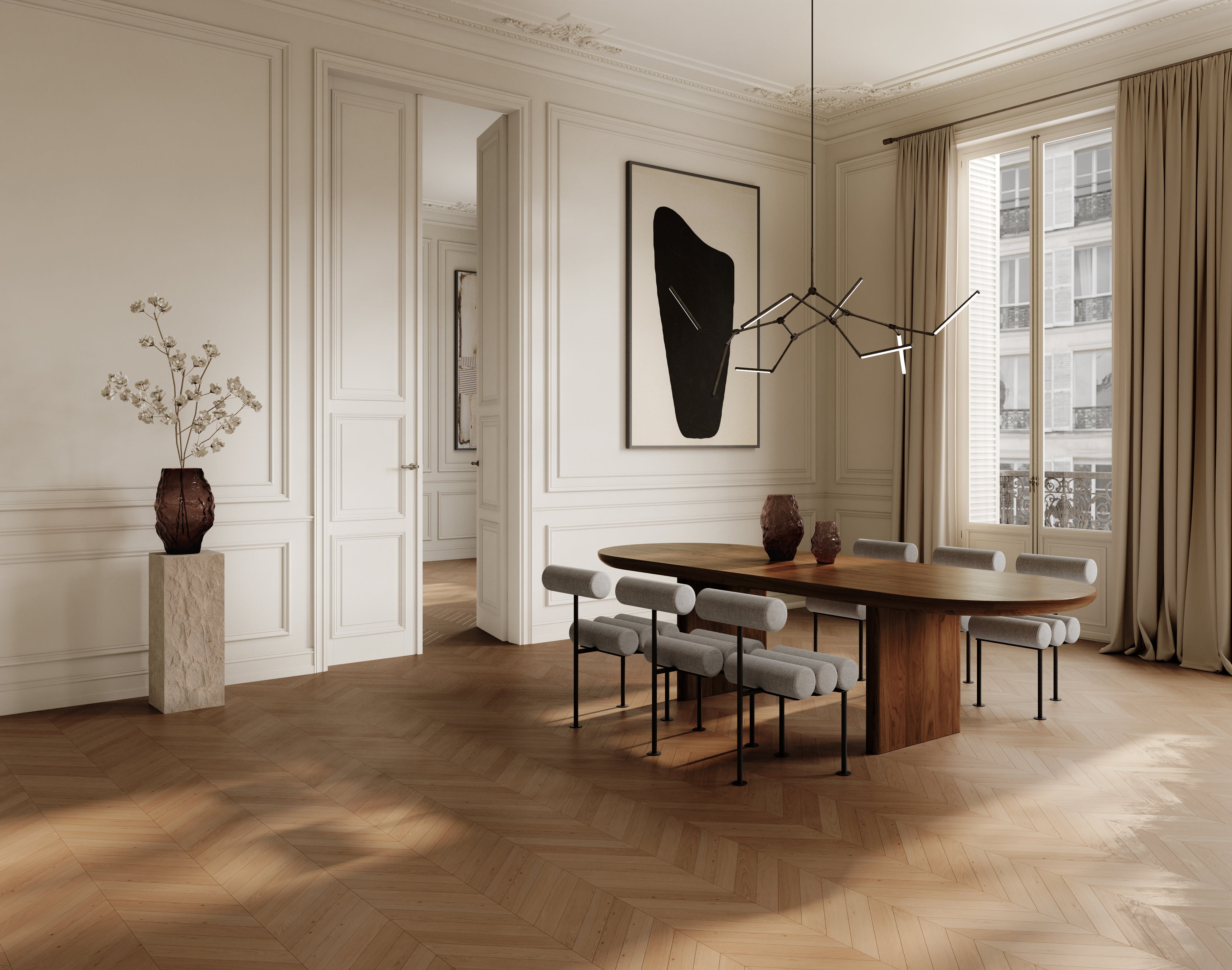 Wazon KATACHI brązowe szkło