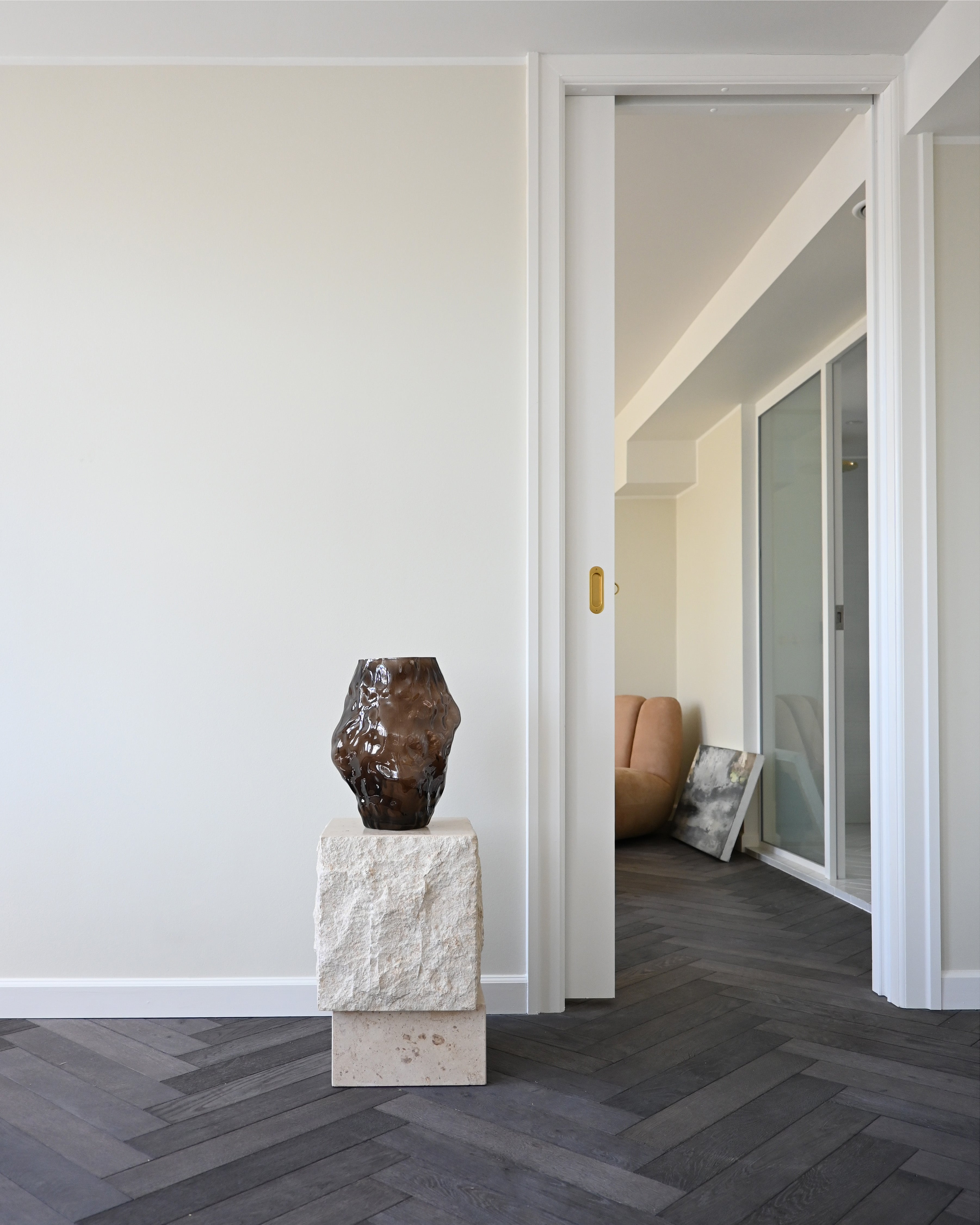 Wazon KATACHI brązowe szkło