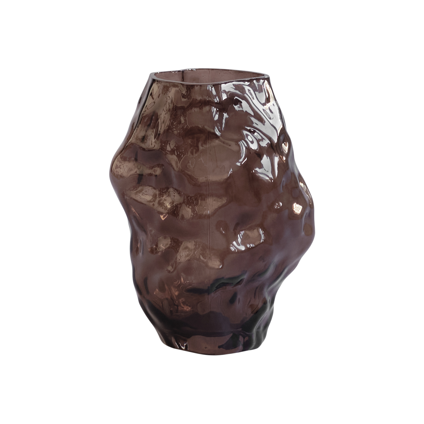 Wazon KATACHI brązowe szkło
