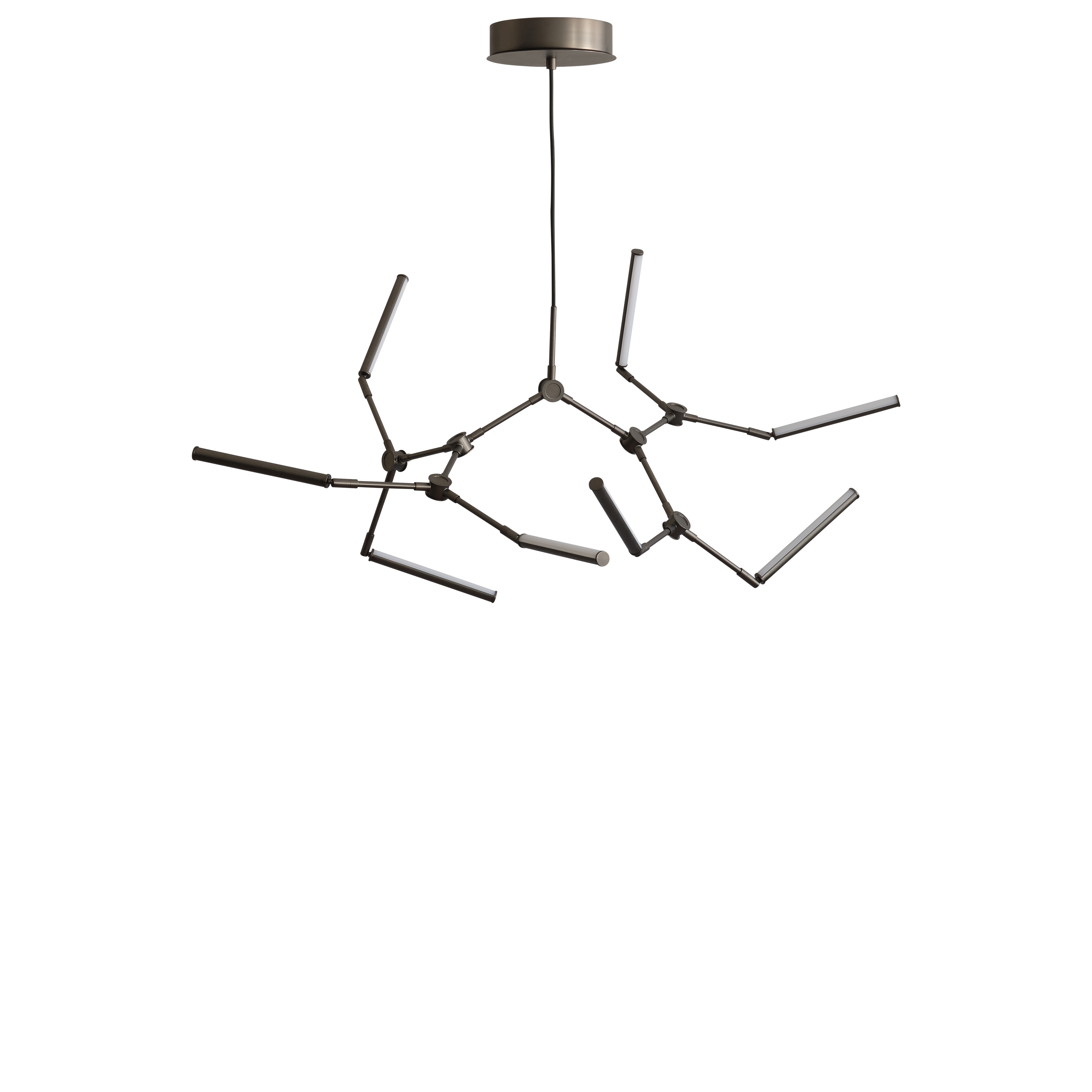 Żyrandol STICK brązowy