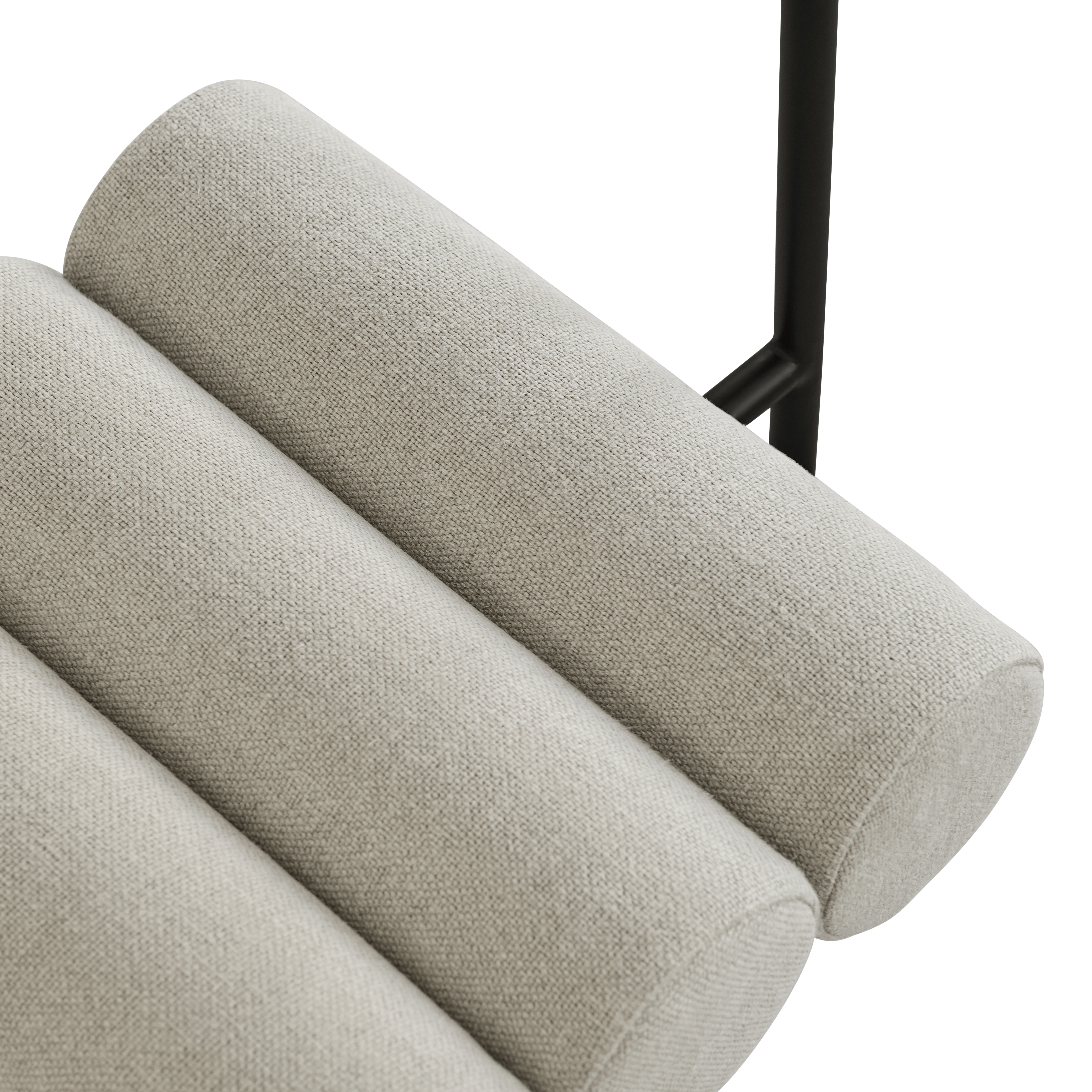 HIRO chair beige with black base