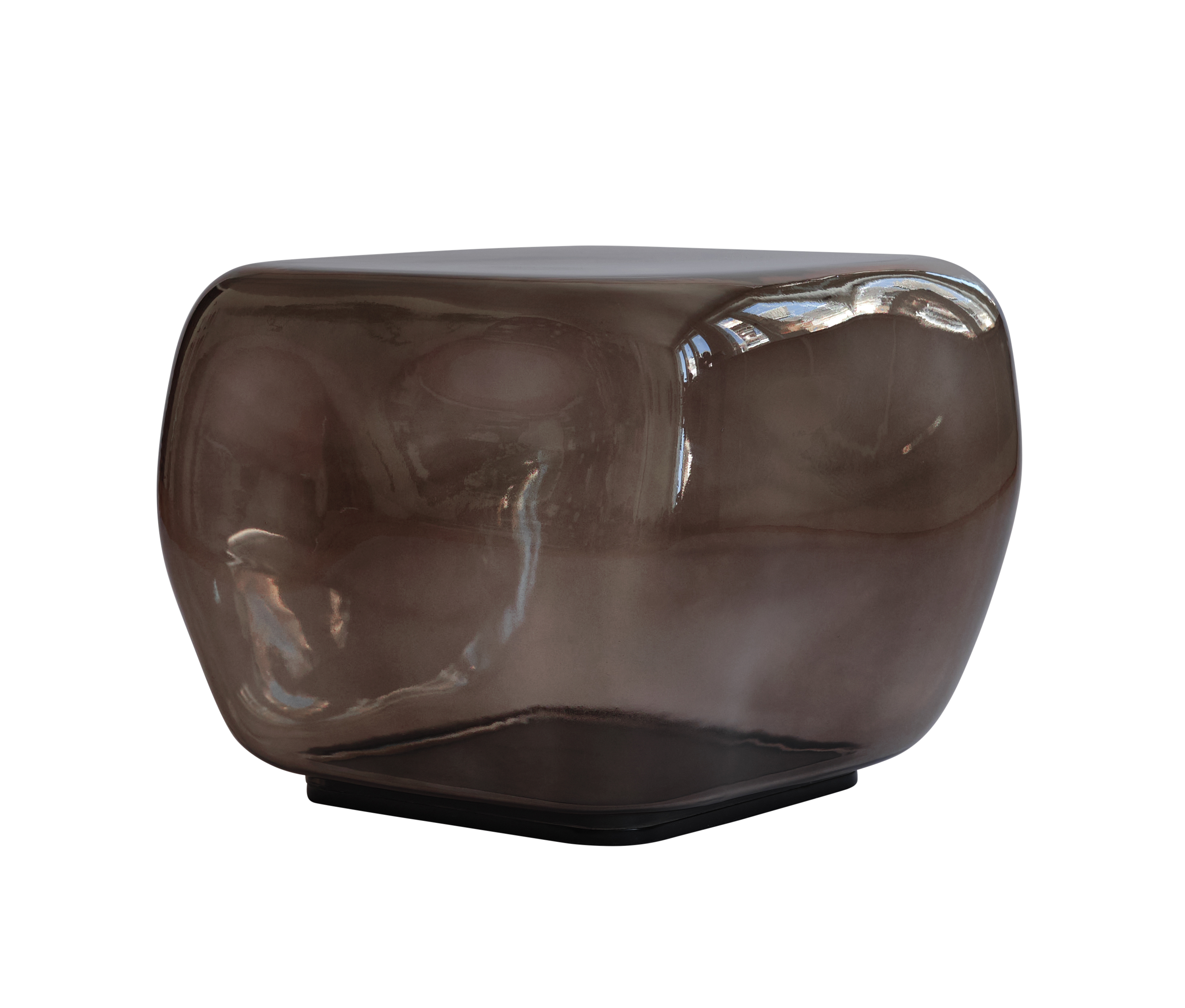 Stolik kawowy ISHI brązowe szkło